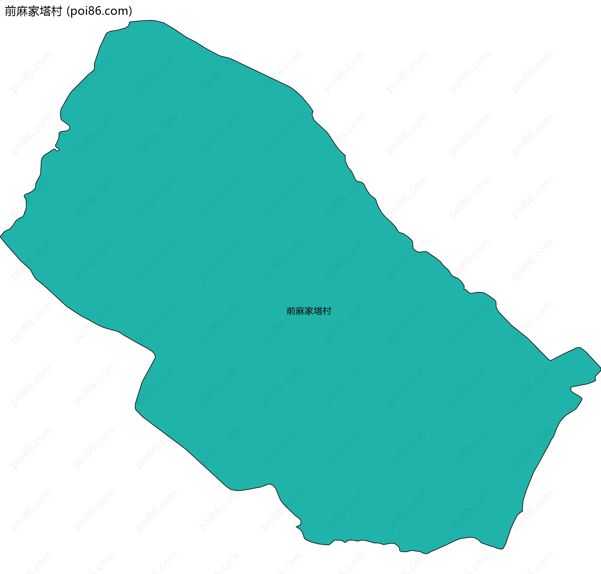 前麻家塔村边界地图