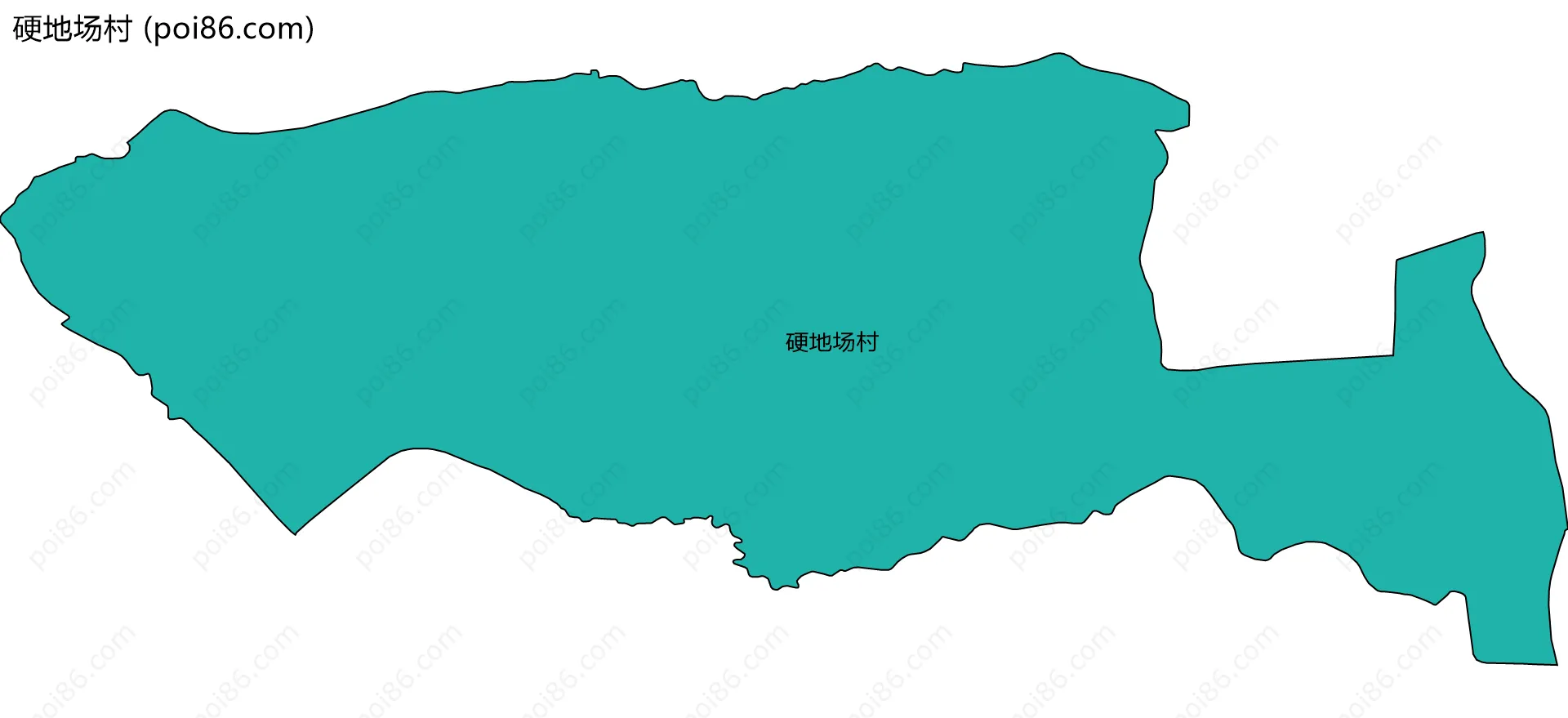 硬地场村边界地图