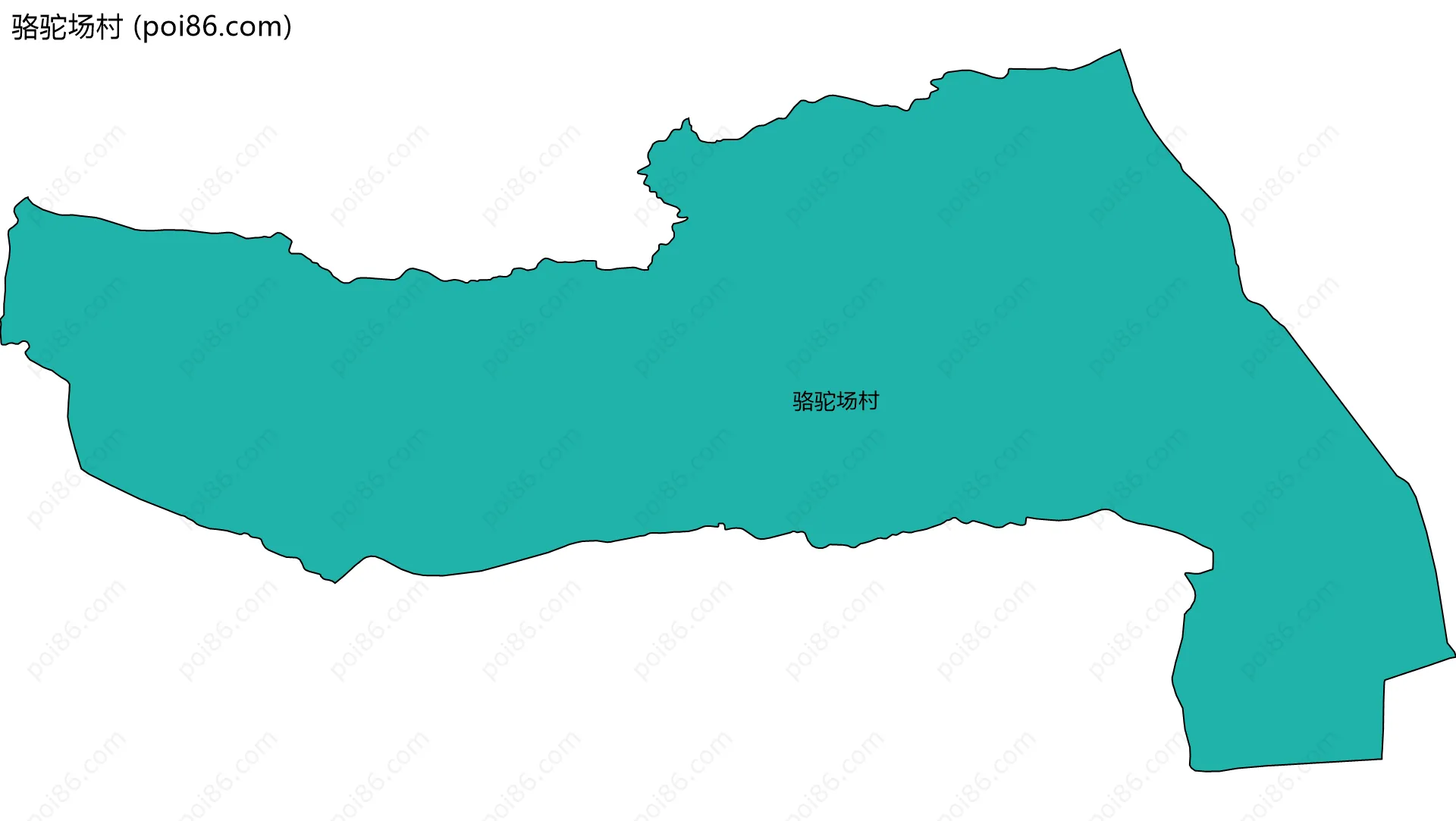 骆驼场村边界地图