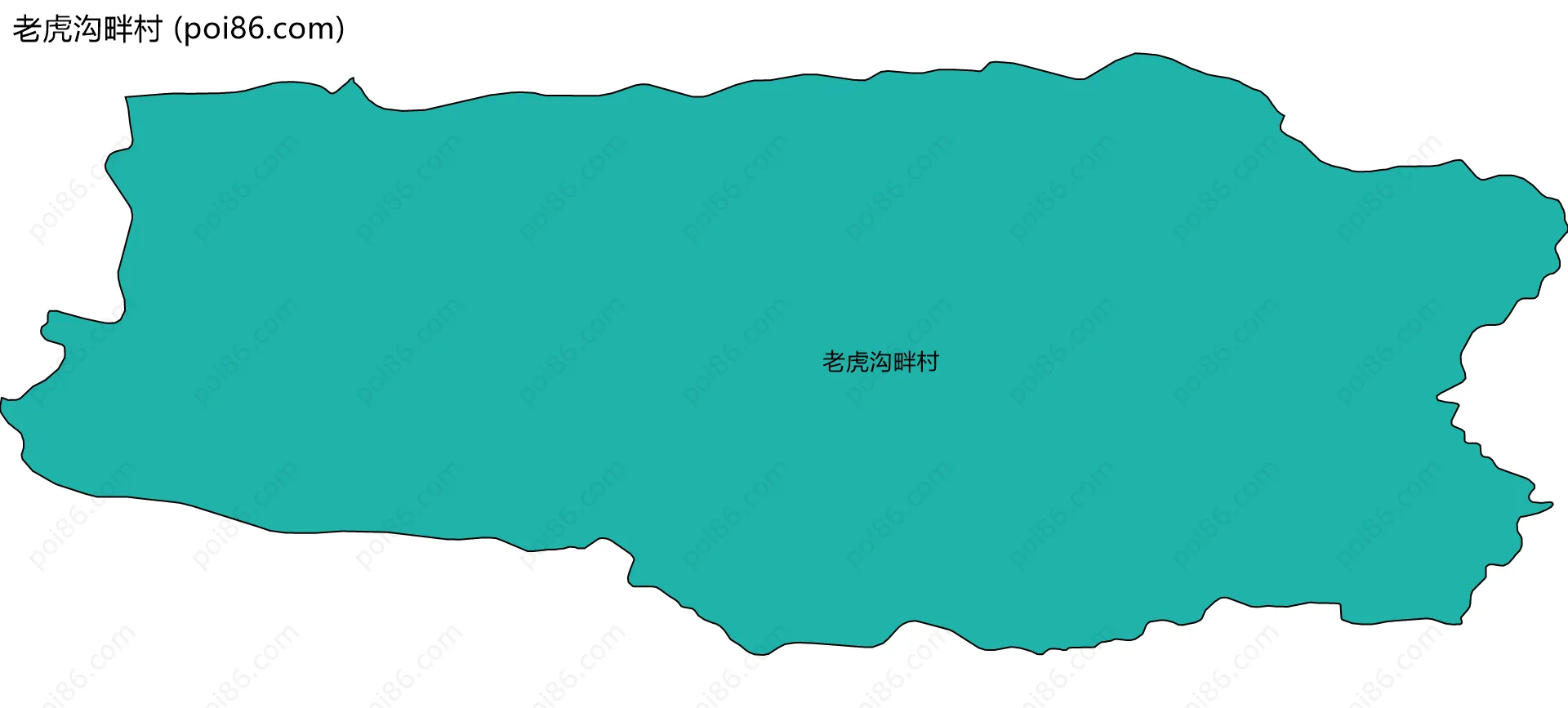 老虎沟畔村边界地图