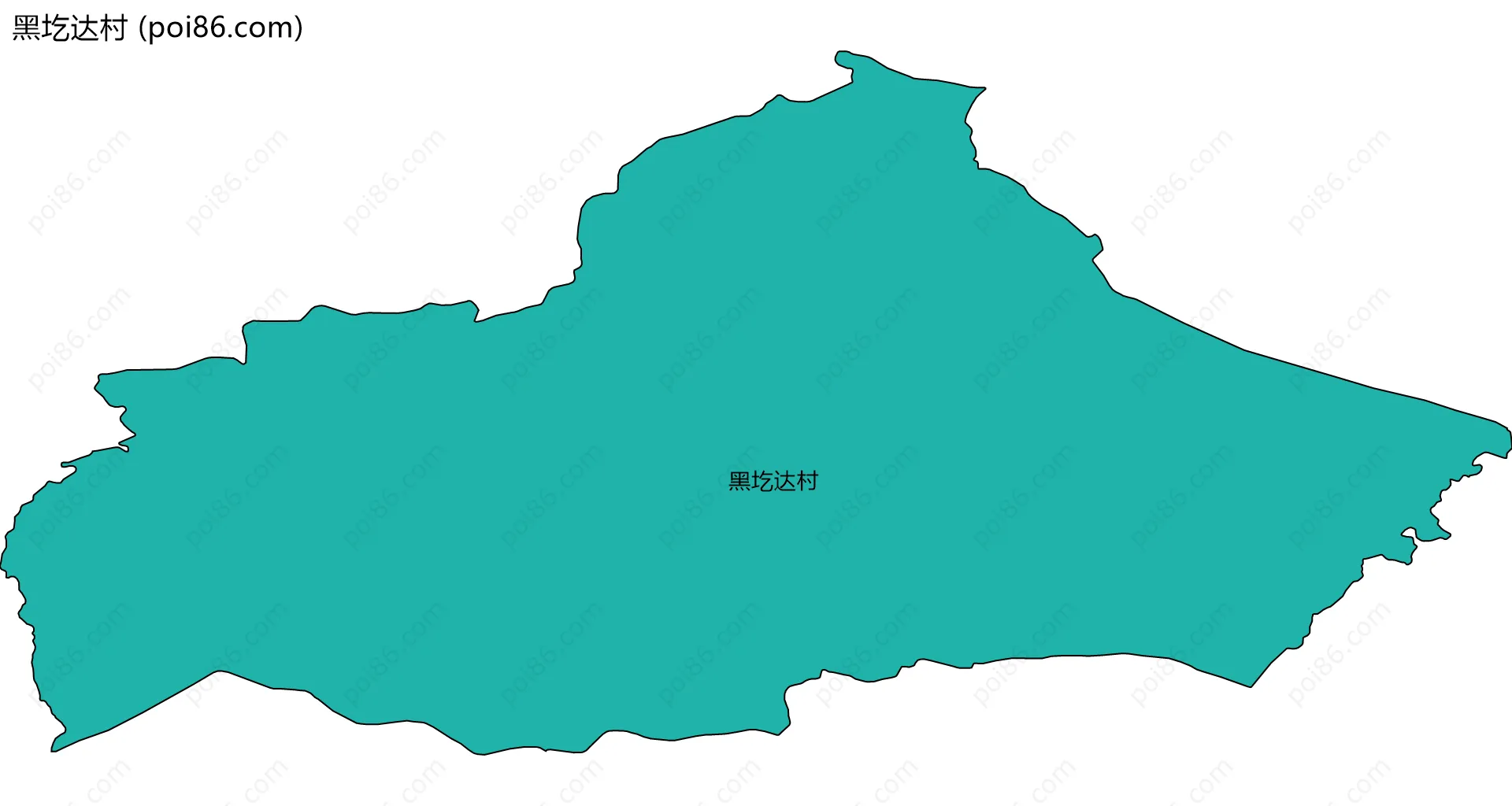 黑圪达村边界地图