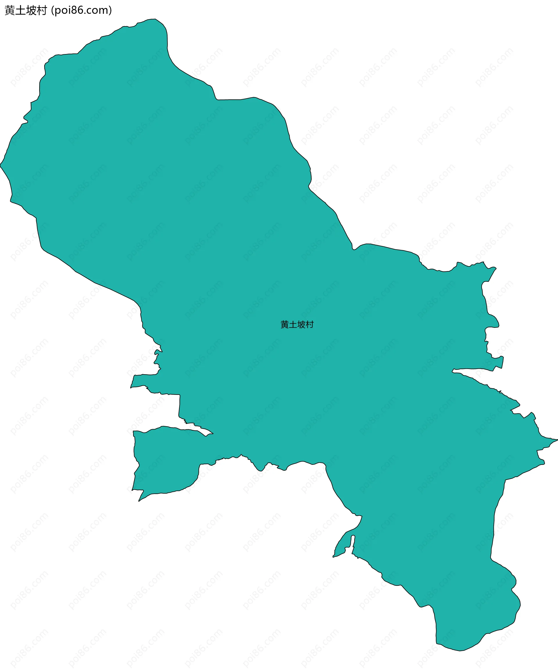 黄土坡村边界地图