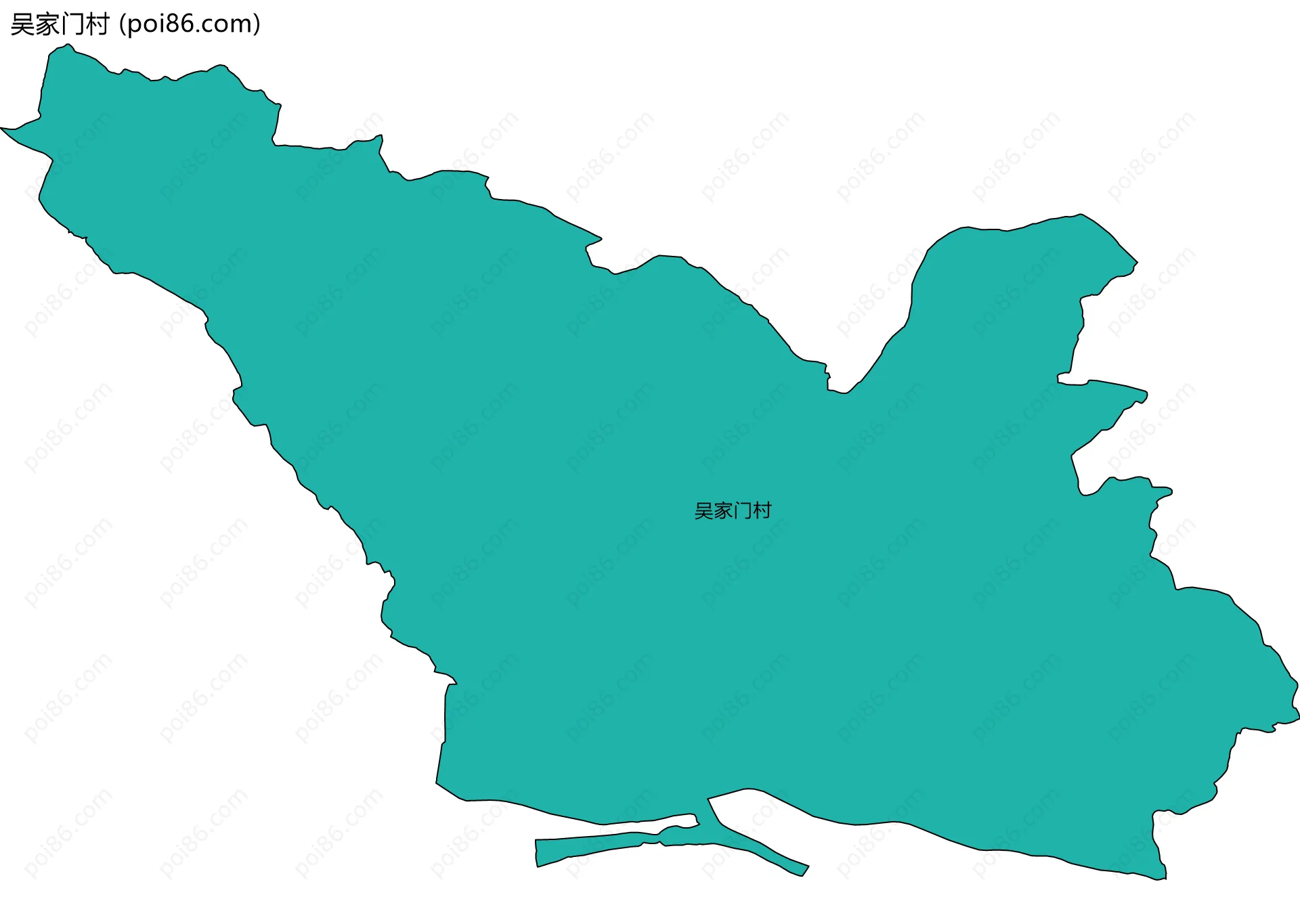吴家门村边界地图