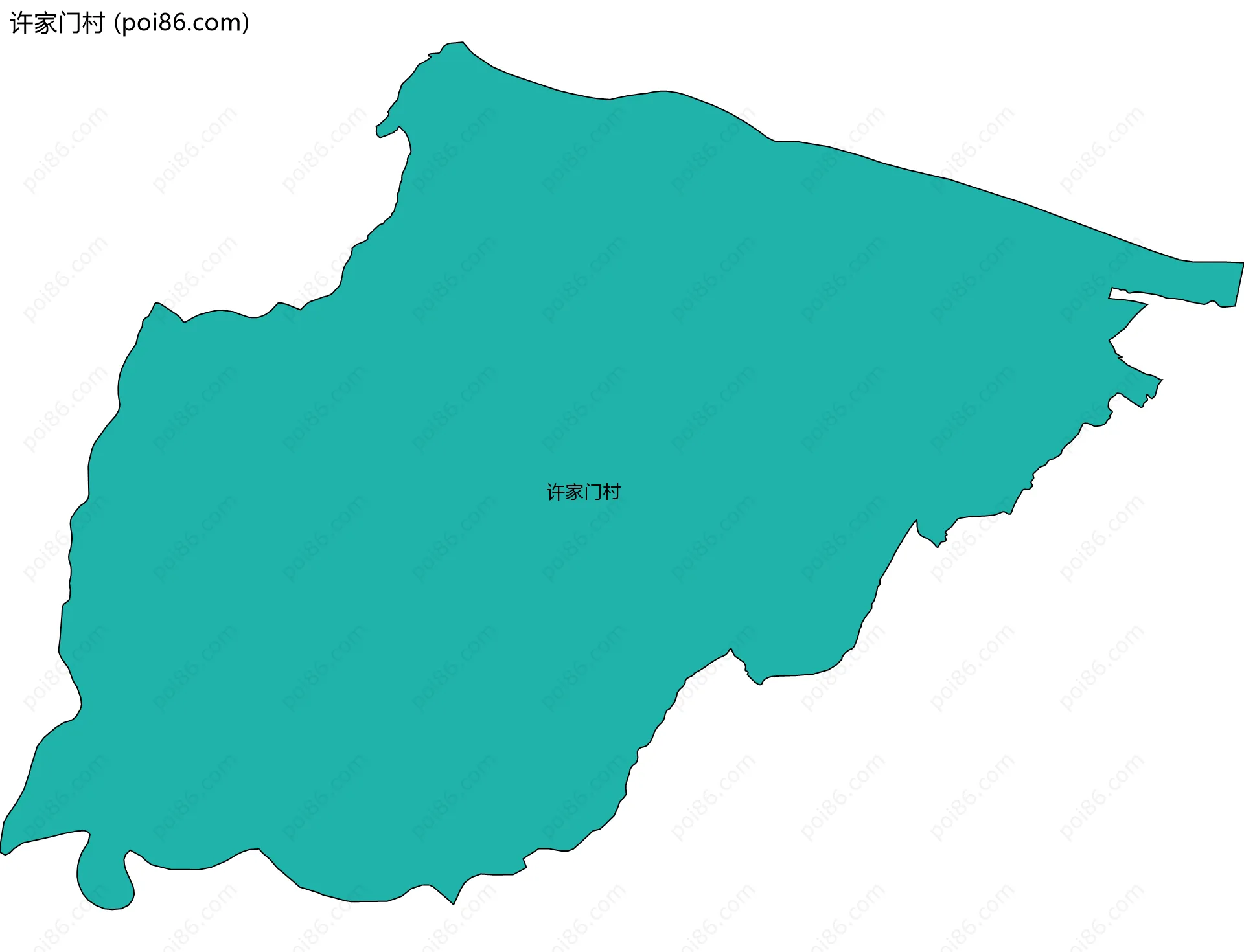 许家门村边界地图