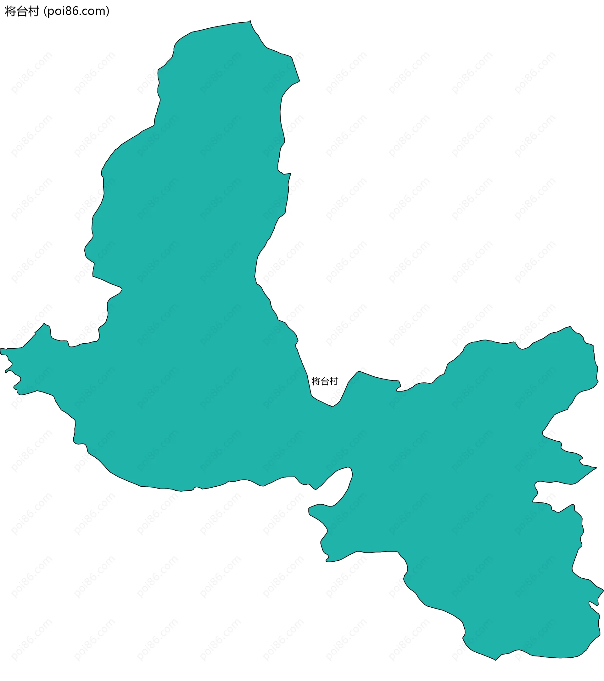 将台村边界地图