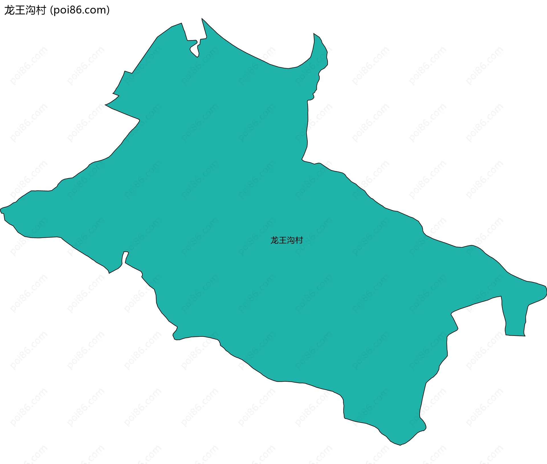龙王沟村边界地图