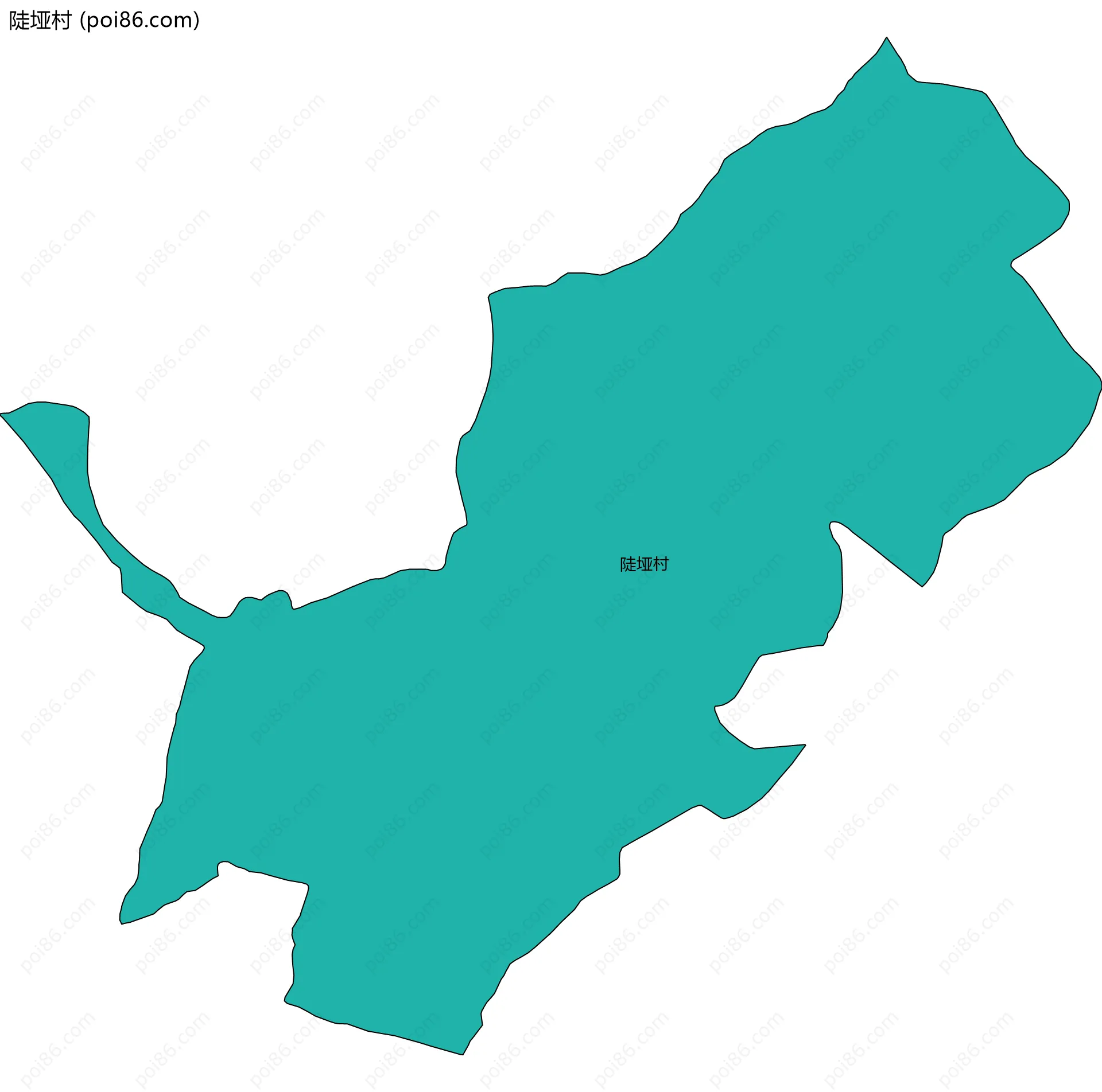 陡垭村边界地图
