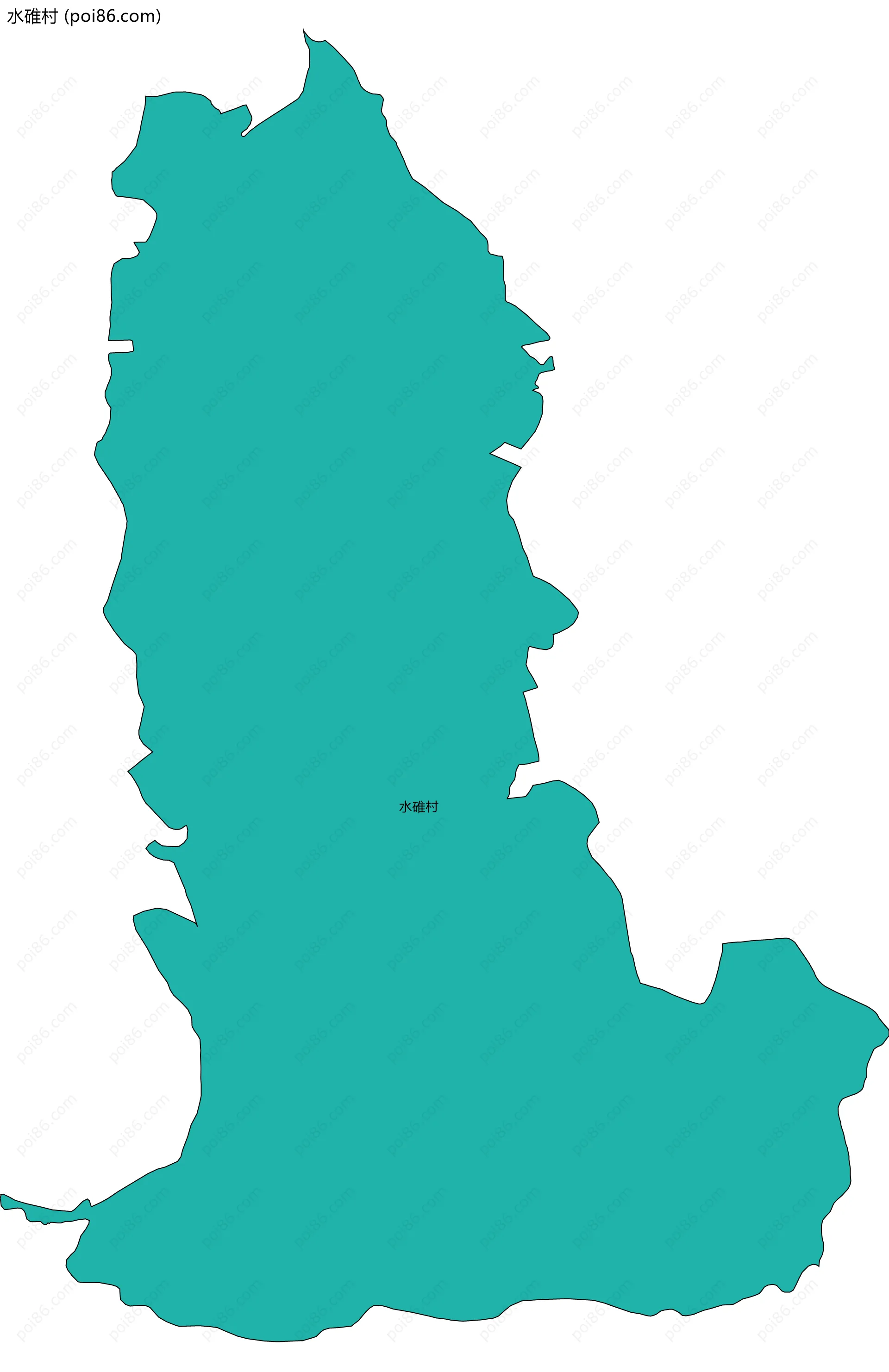 水碓村边界地图
