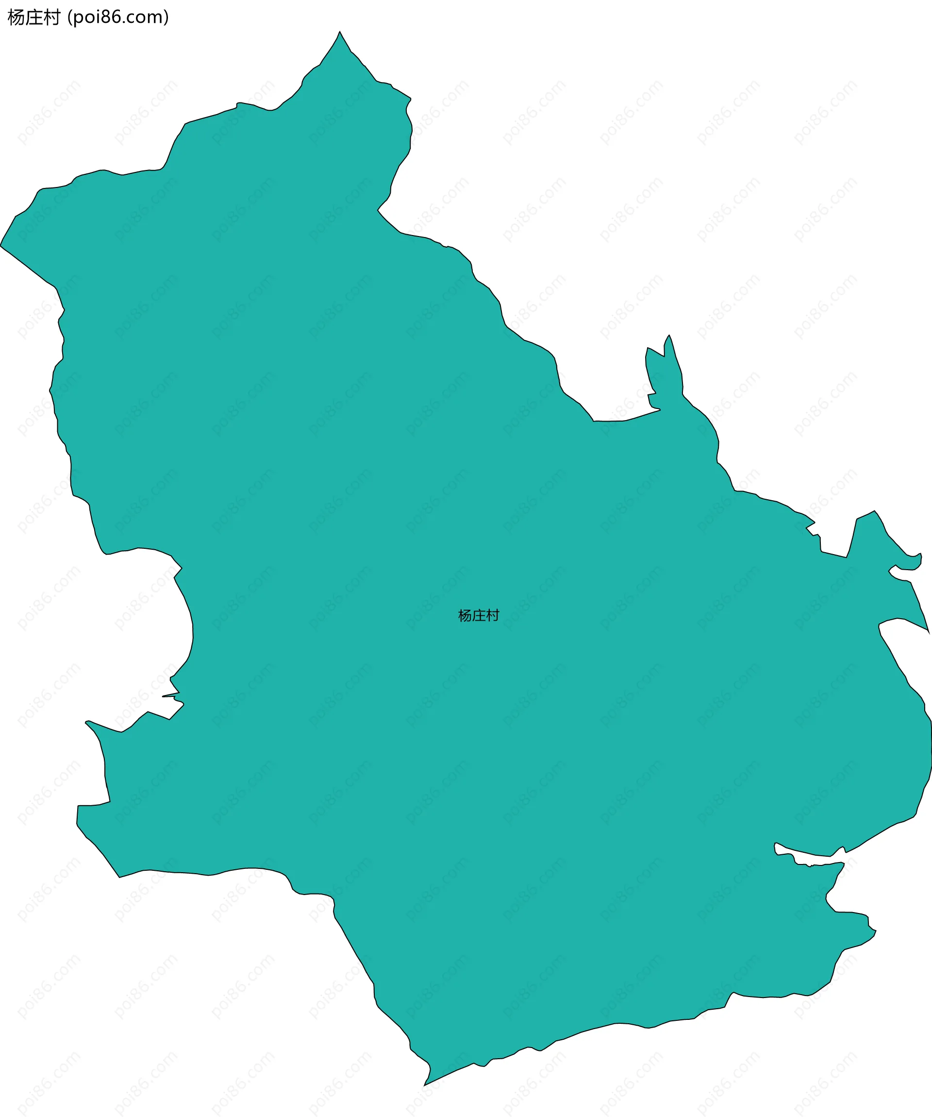 杨庄村边界地图