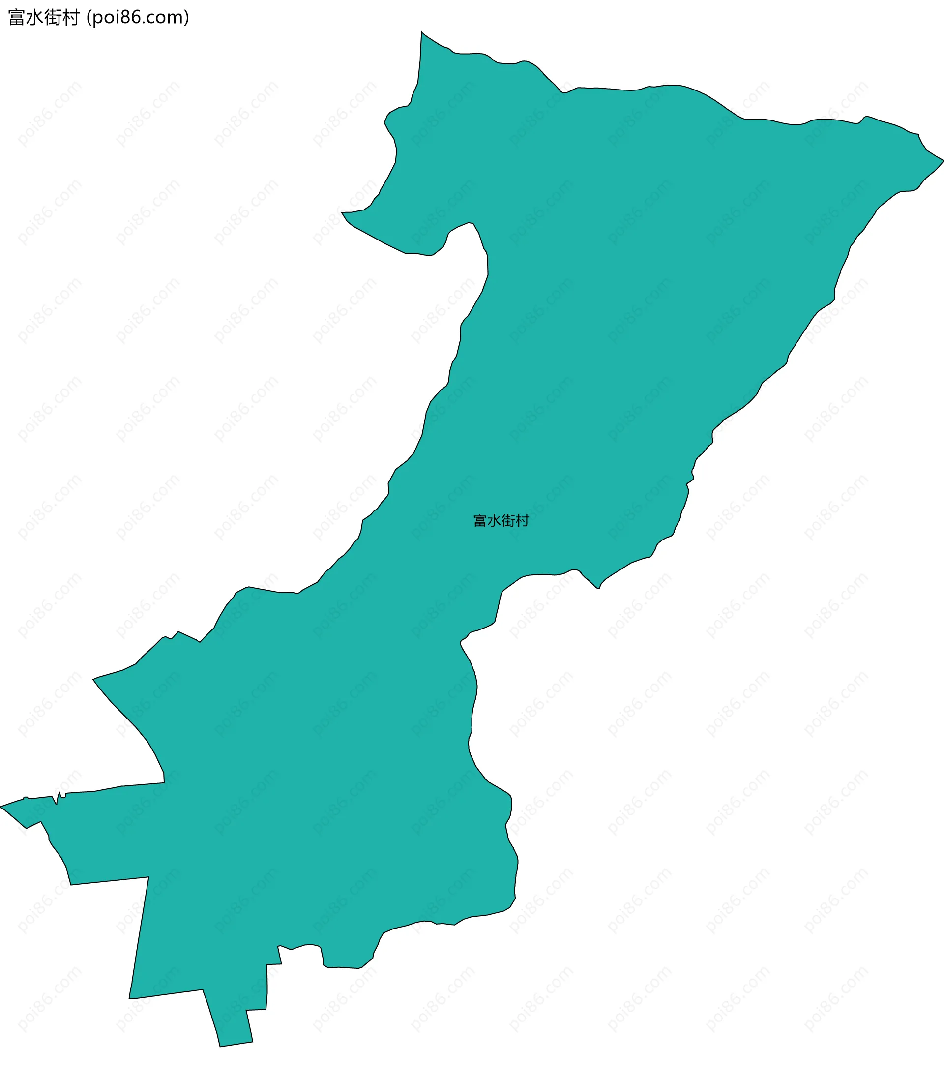 富水街村边界地图