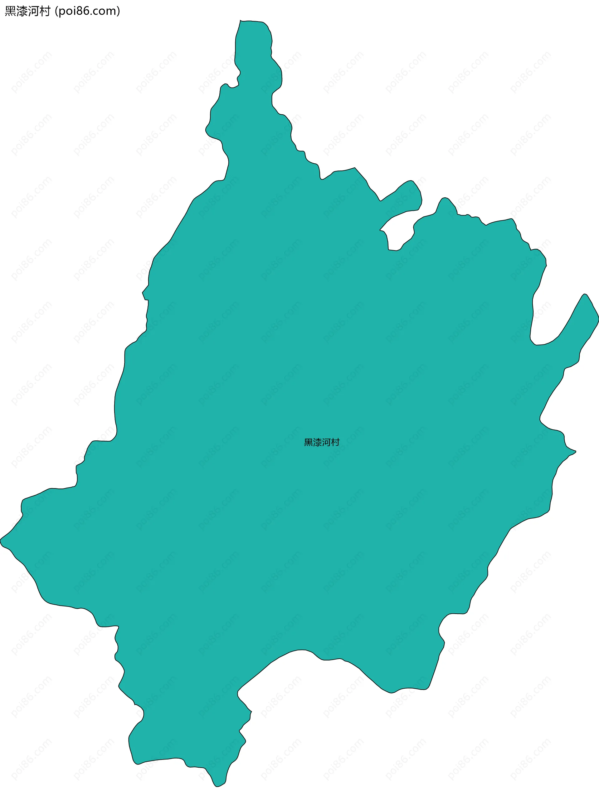 黑漆河村边界地图