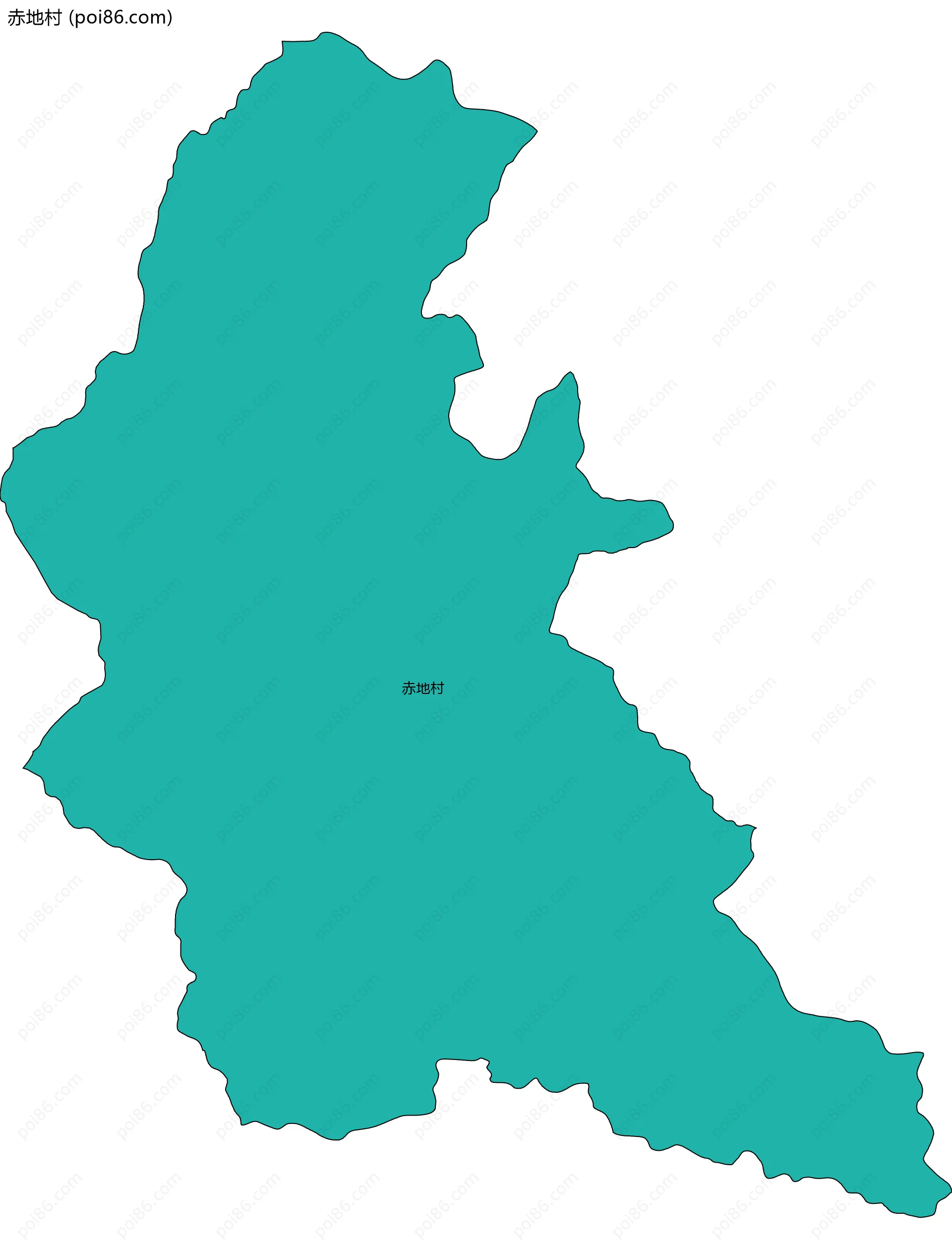 赤地村边界地图