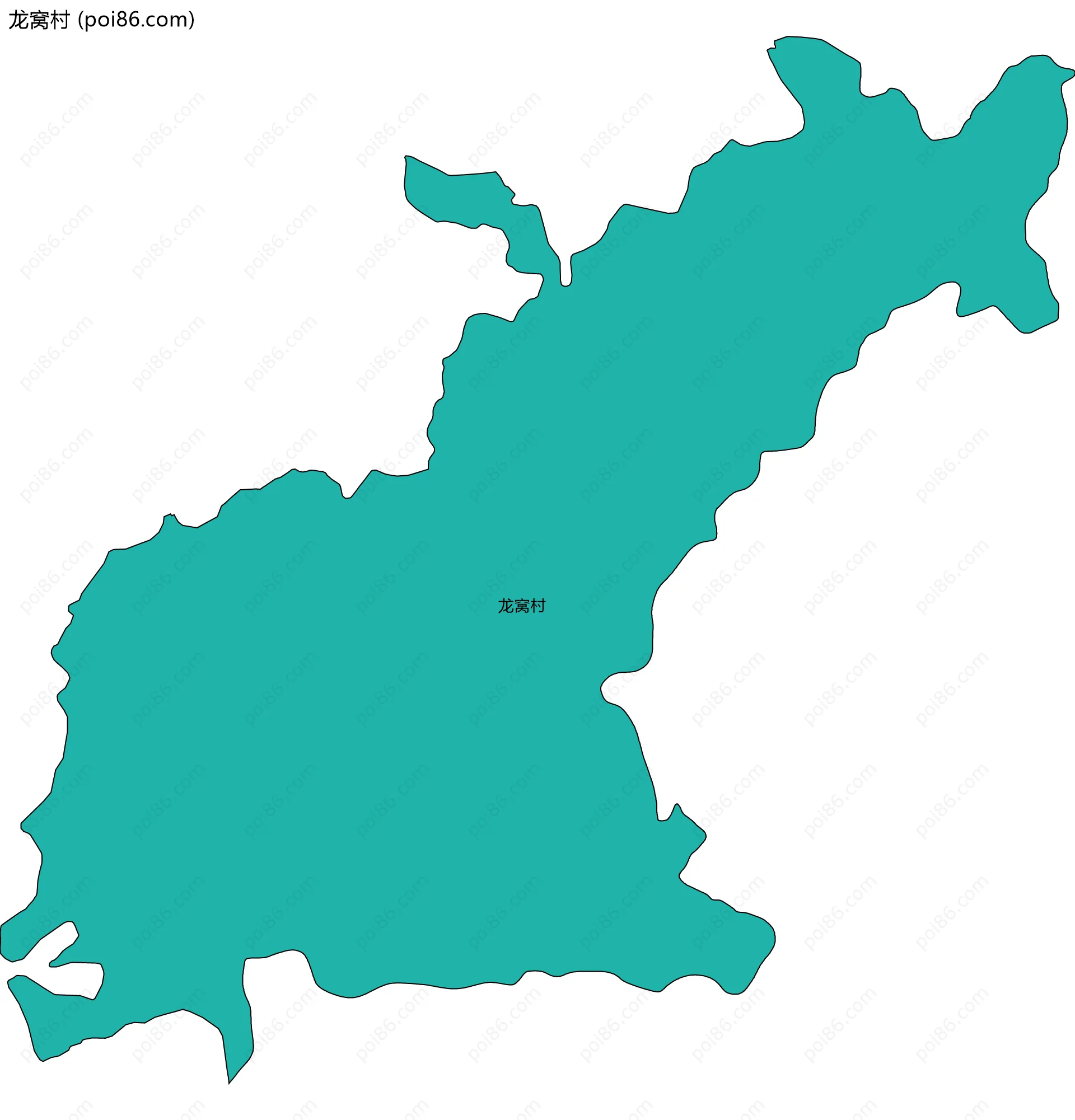 龙窝村边界地图