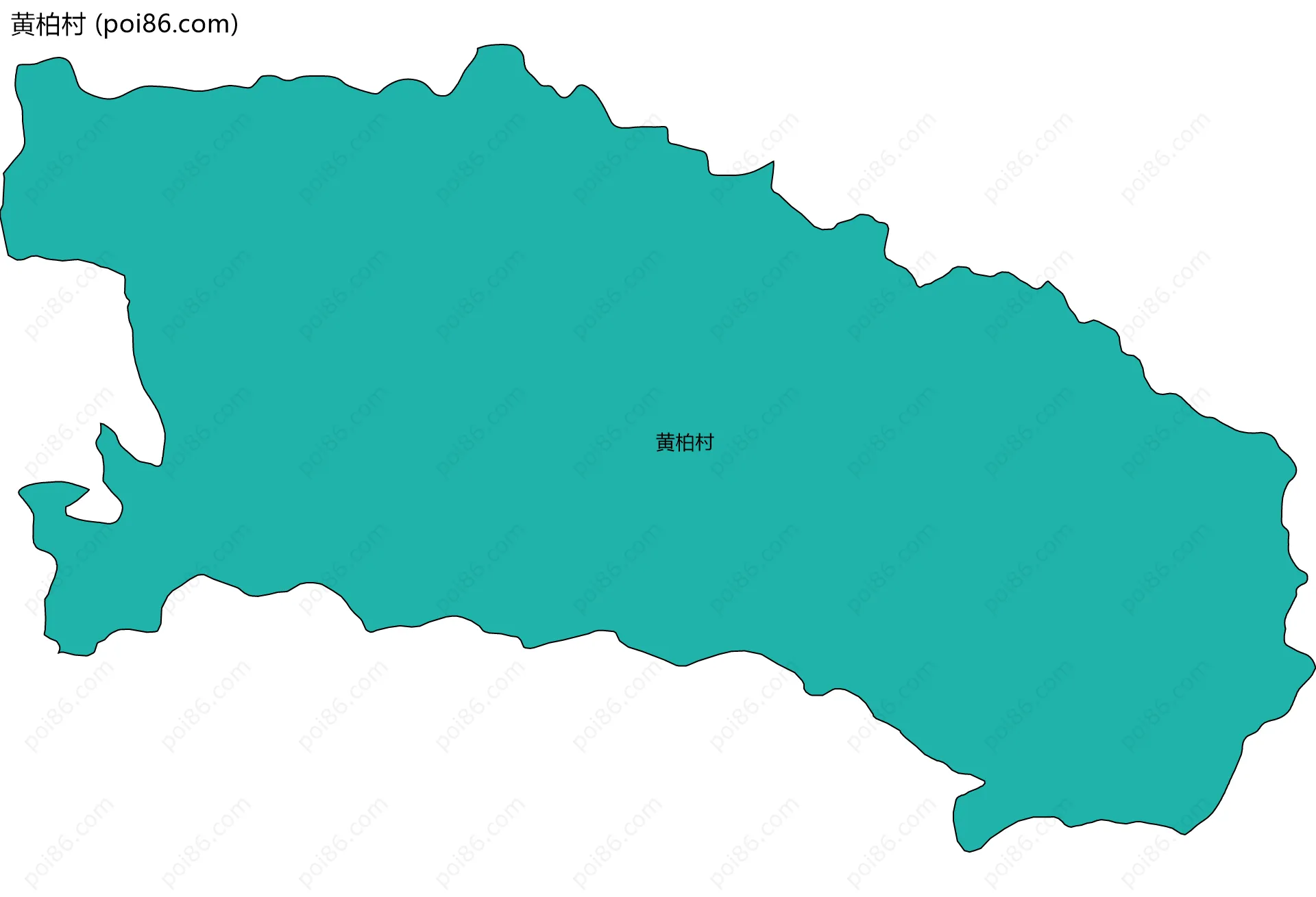 黄柏村边界地图