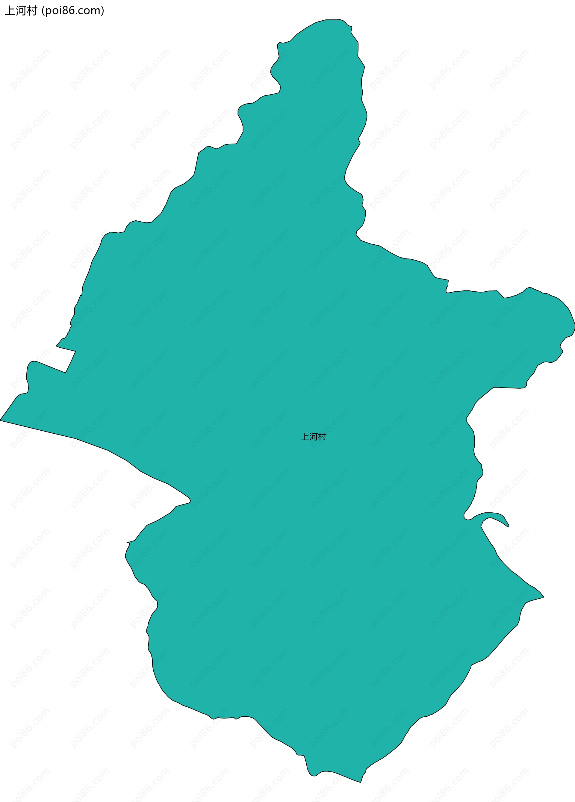 上河村边界地图