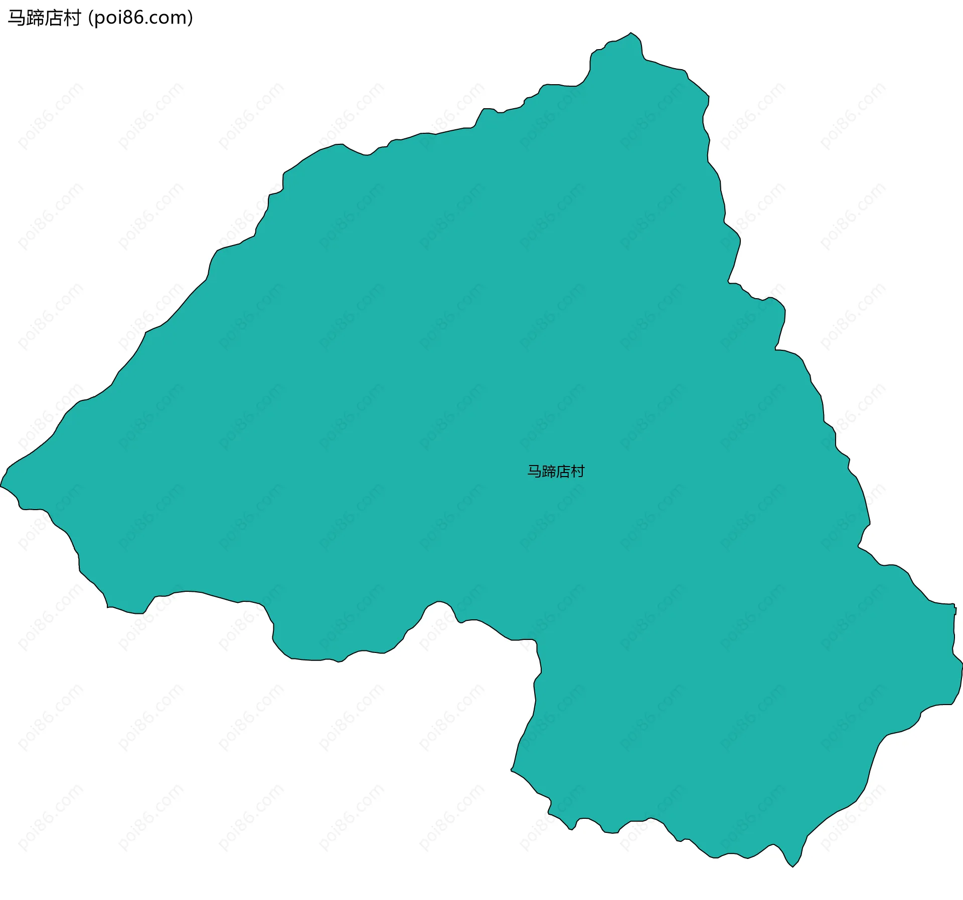 马蹄店村边界地图
