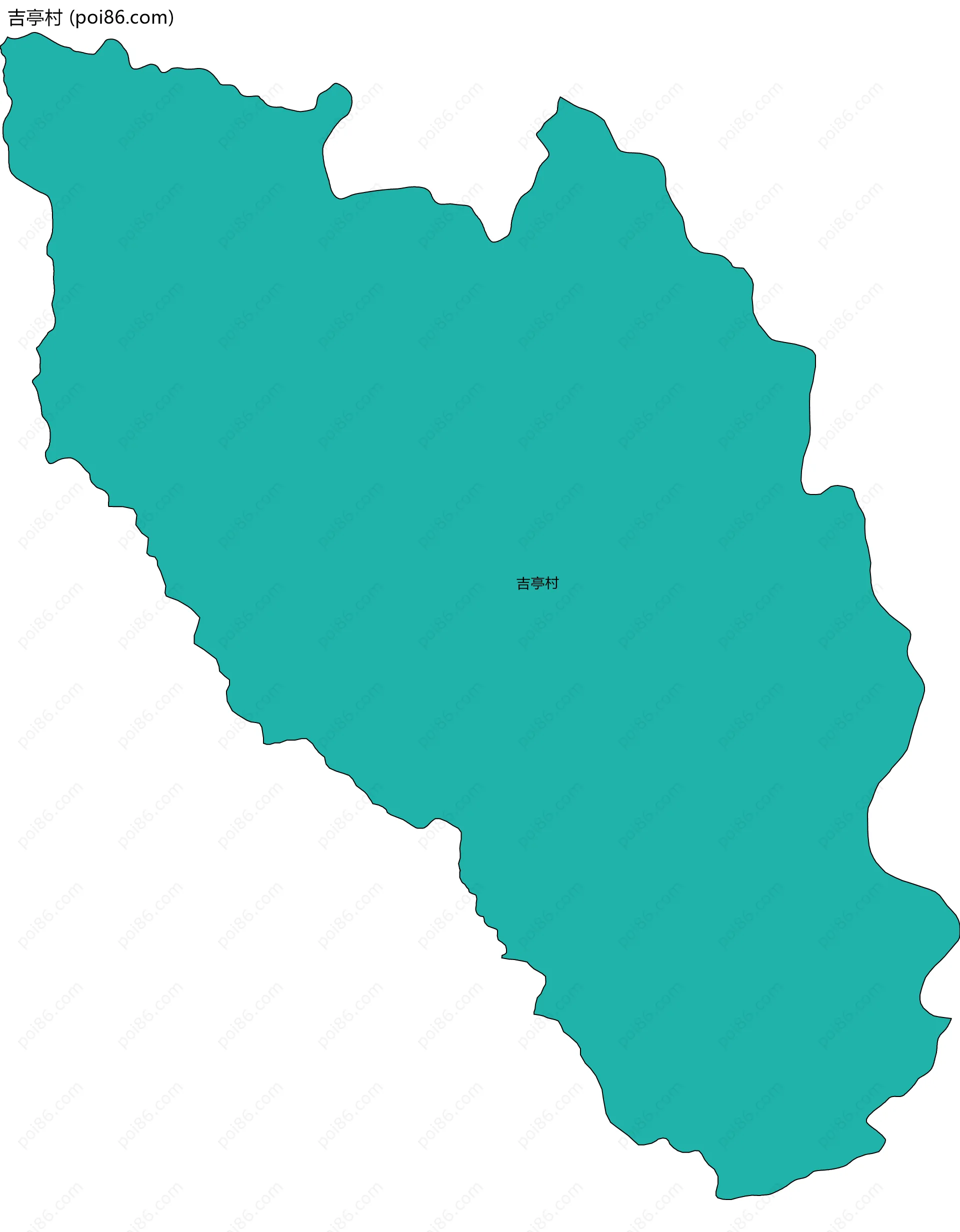 吉亭村边界地图