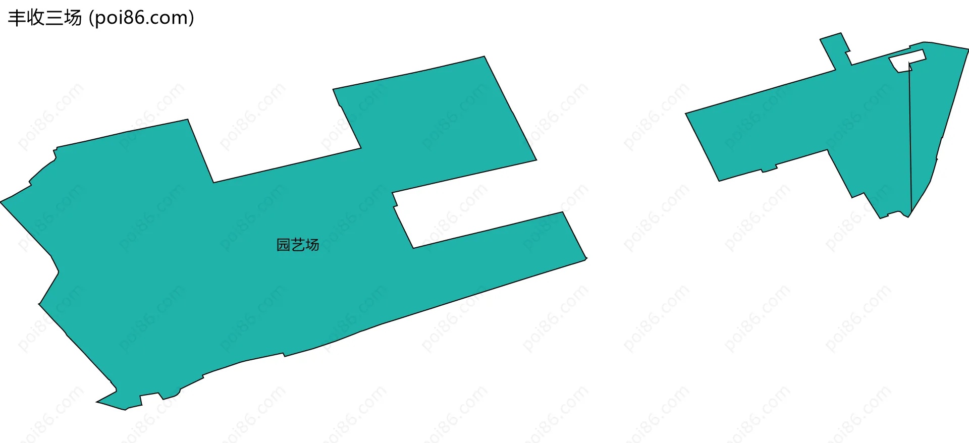 丰收三场边界地图(五级行政区划)