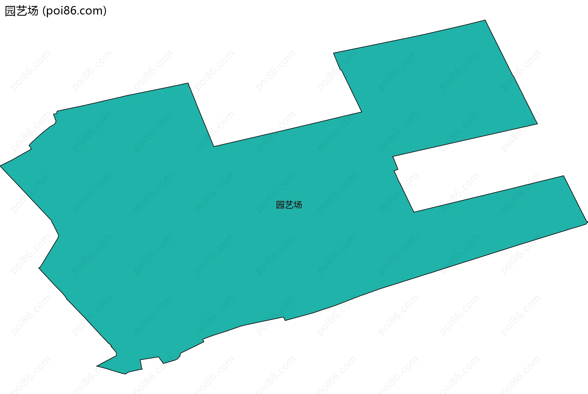园艺场边界地图