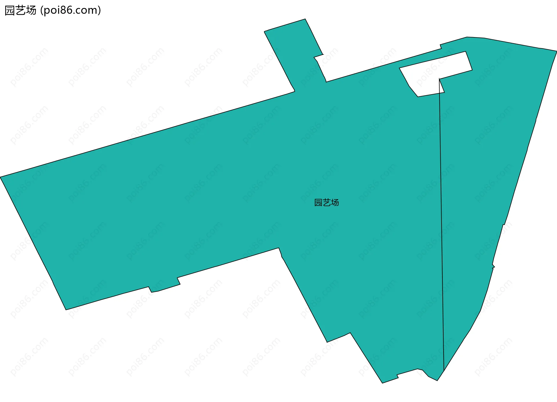 园艺场边界地图