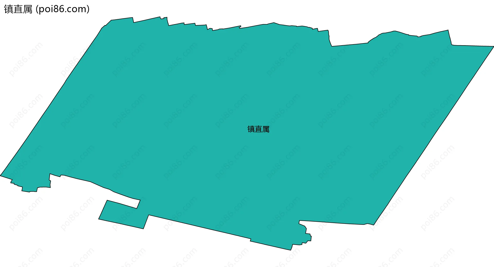 镇直属边界地图