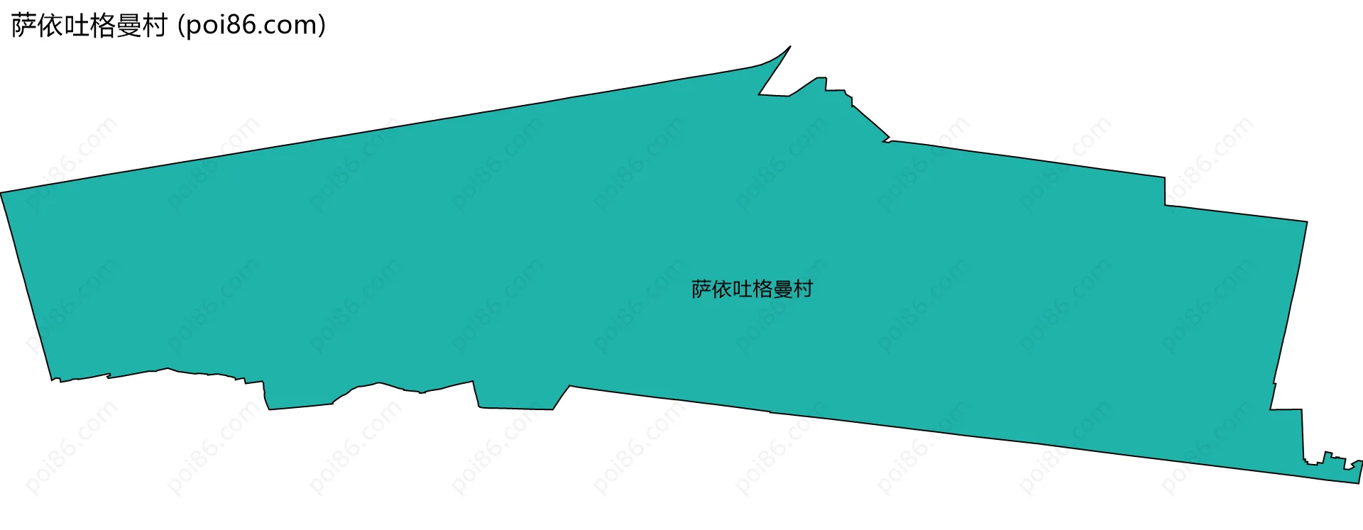 萨依吐格曼村边界地图