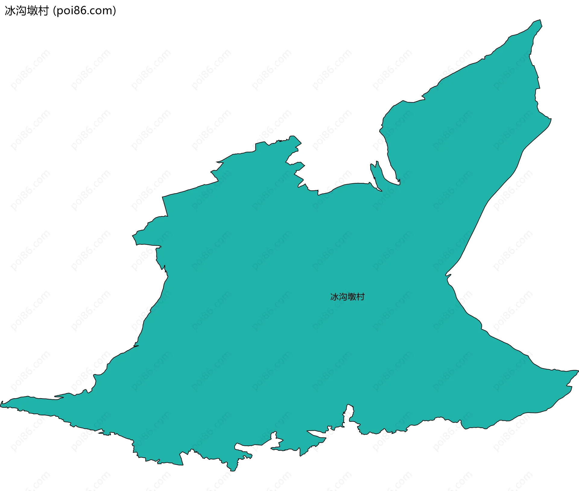 冰沟墩村边界地图