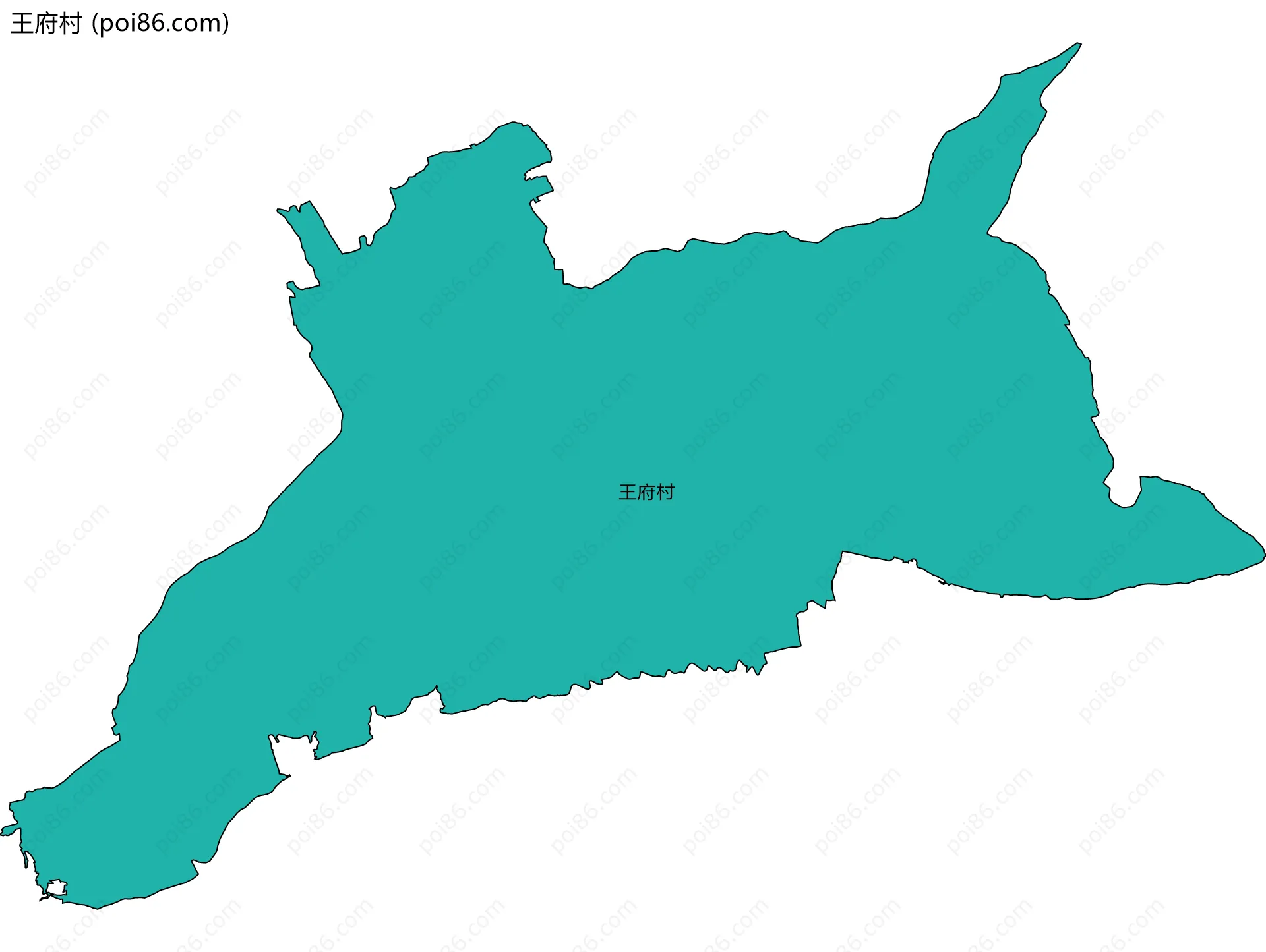 王府村边界地图