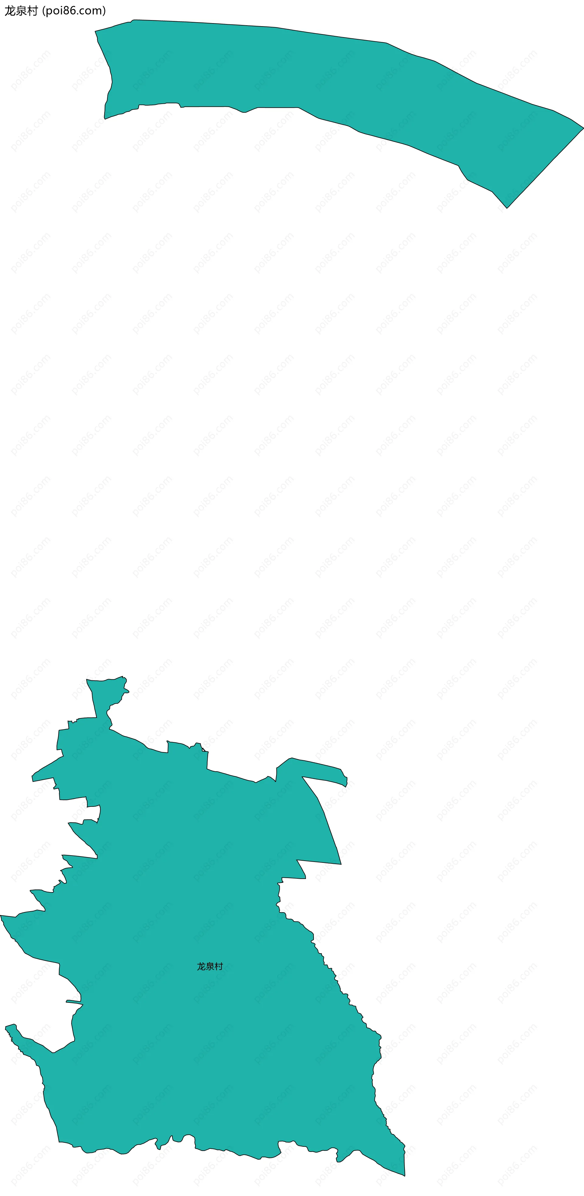 龙泉村边界地图