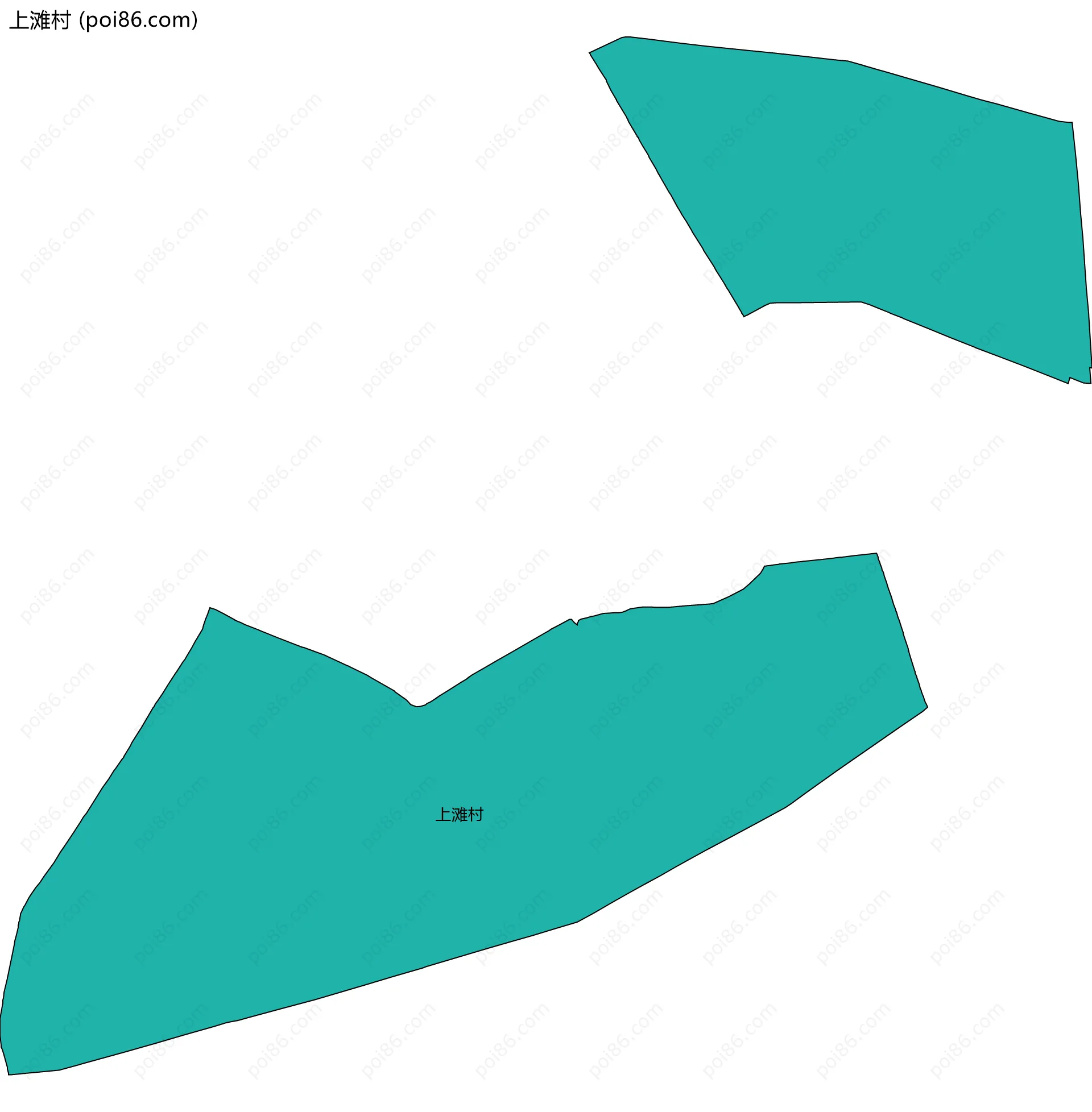 上滩村边界地图