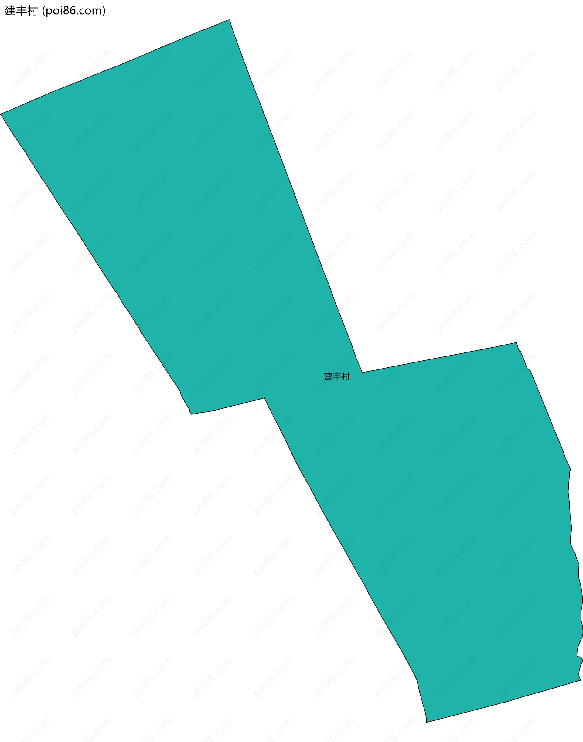 建丰村边界地图