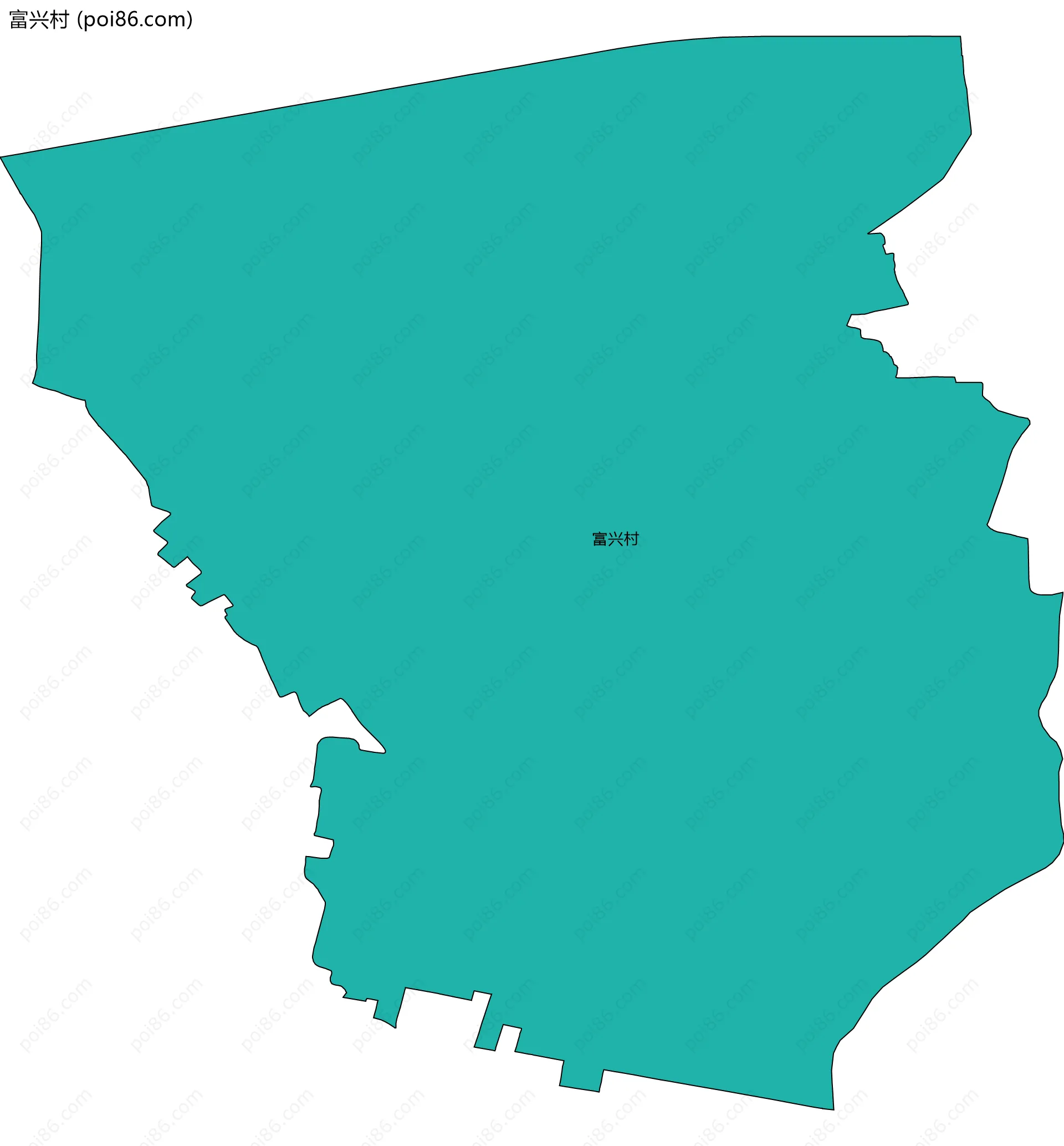 富兴村边界地图