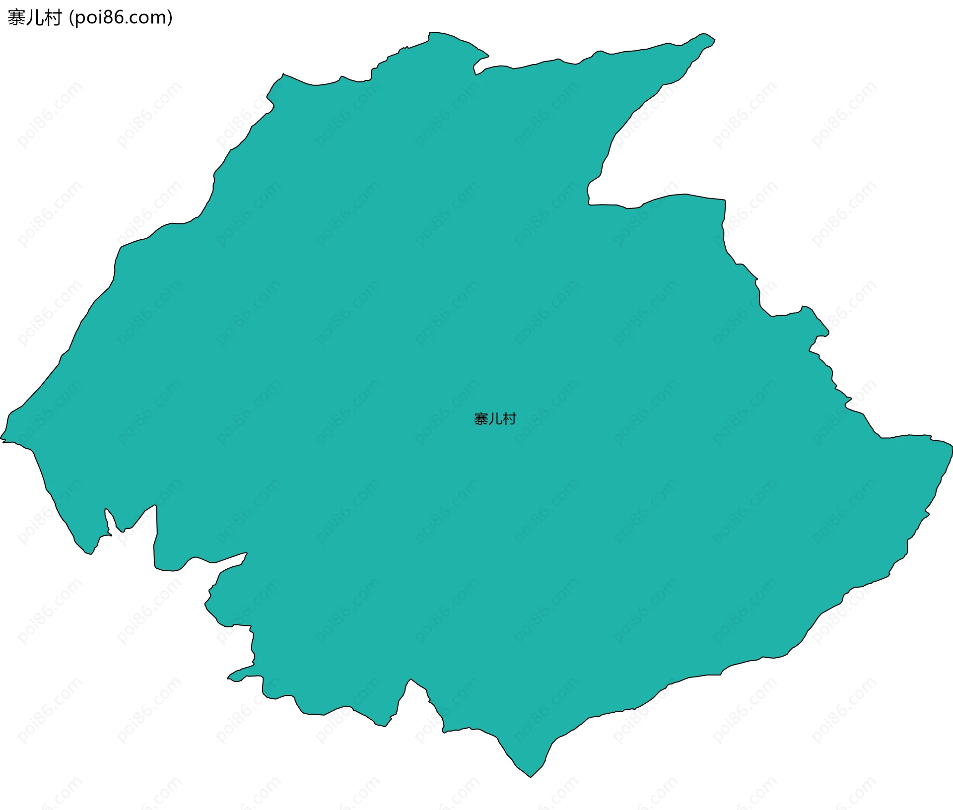 寨儿村边界地图