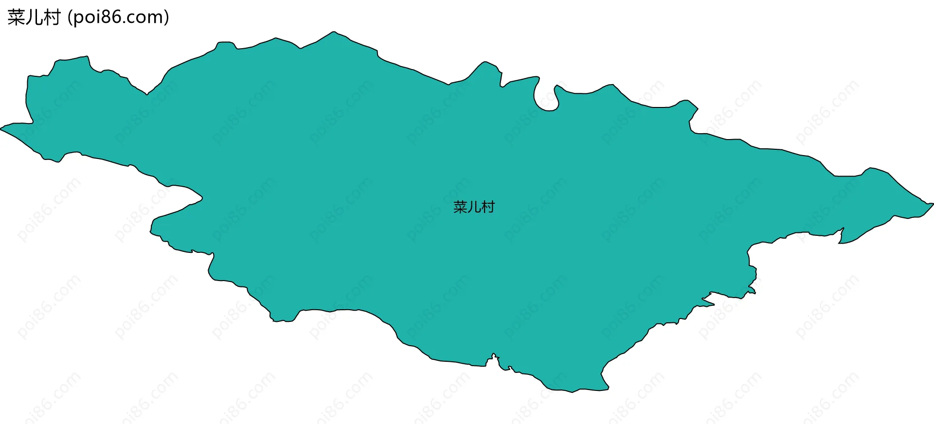 菜儿村边界地图