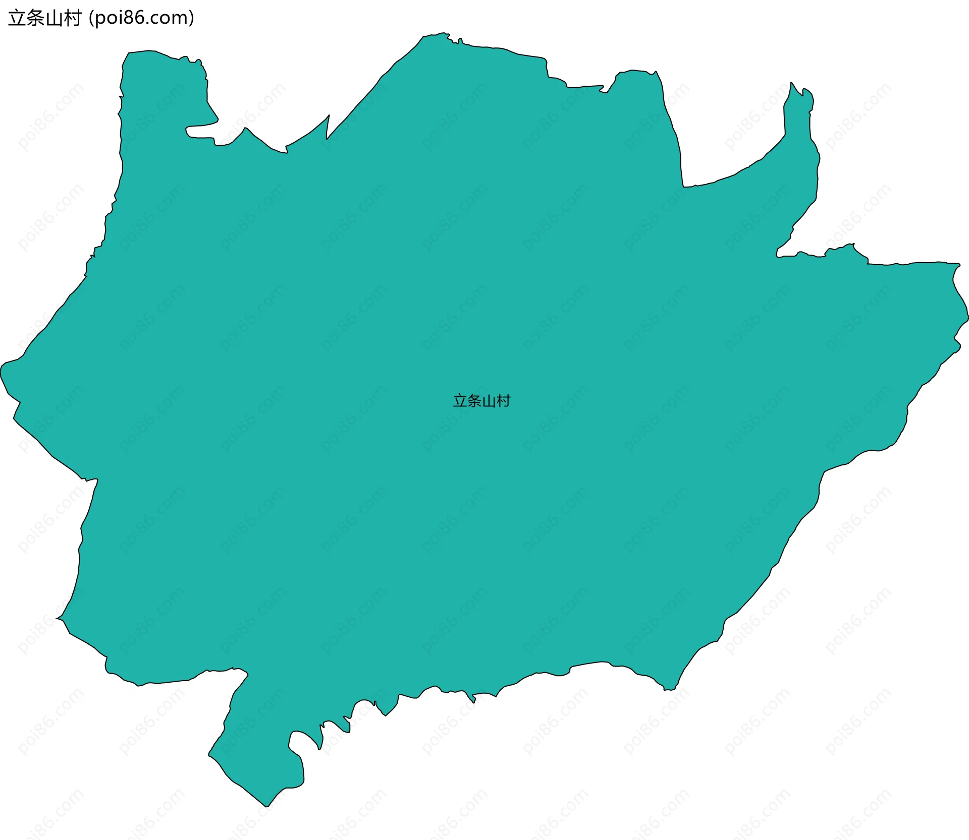 立条山村边界地图