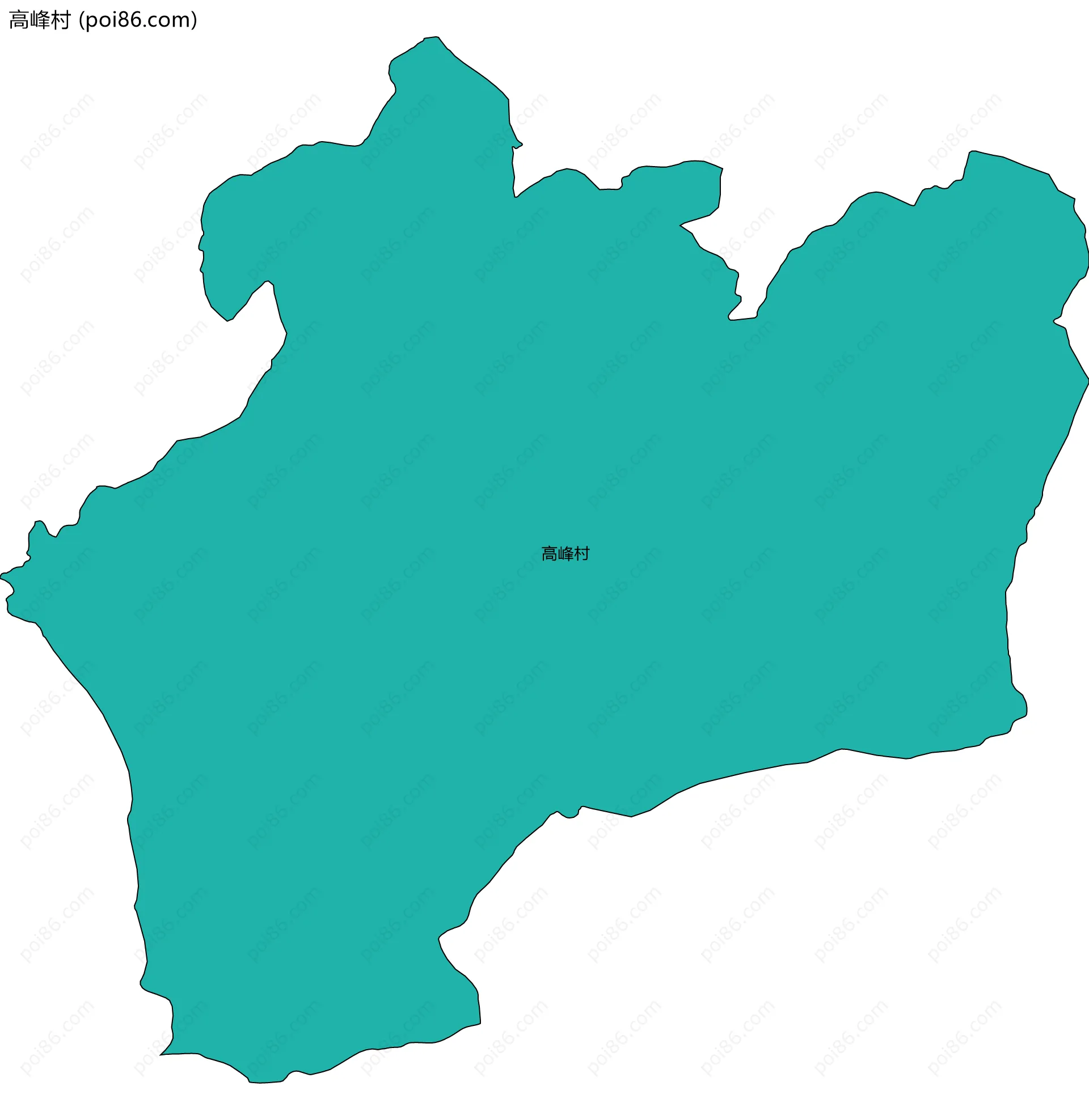 高峰村边界地图