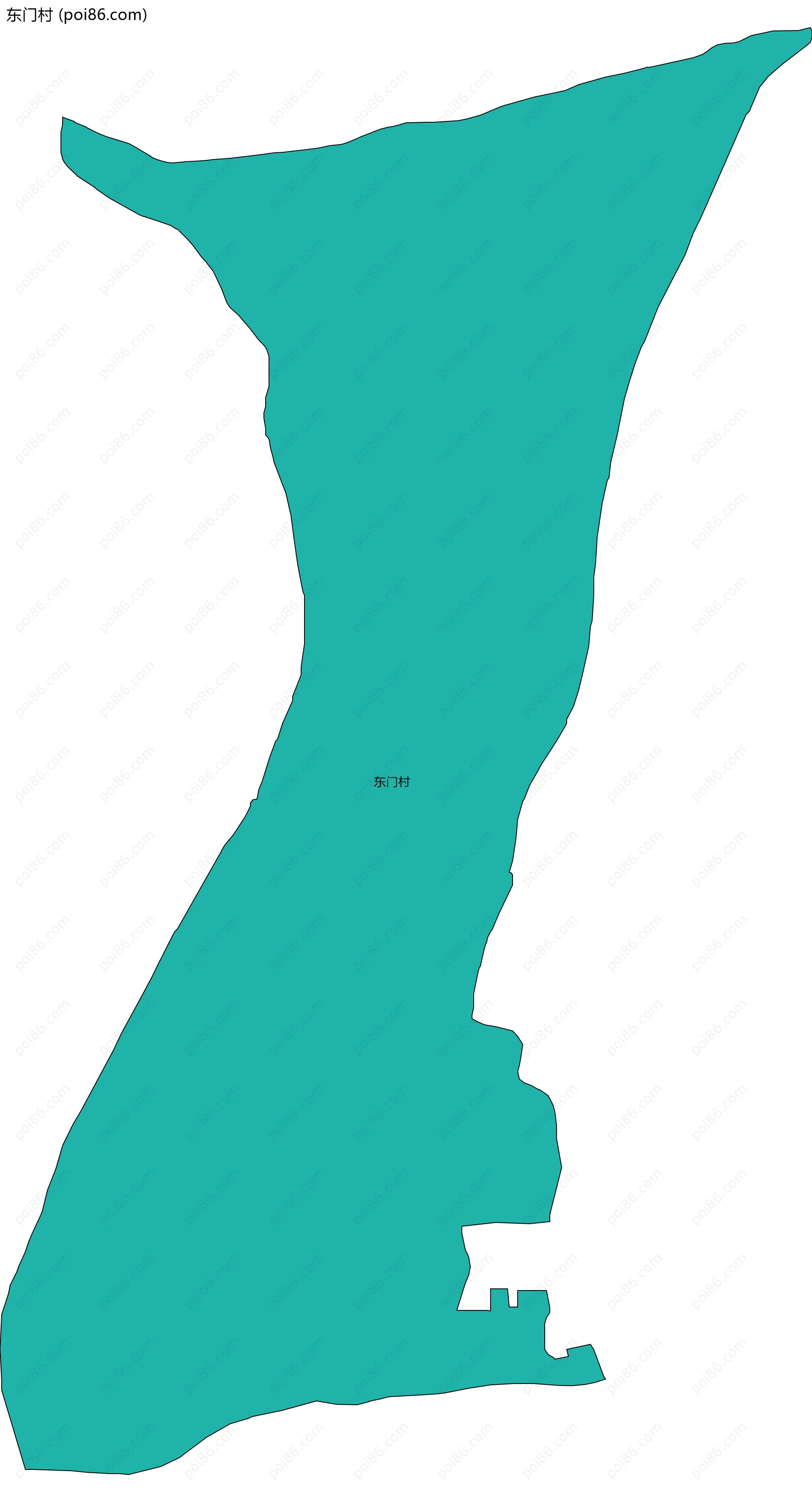 东门村边界地图