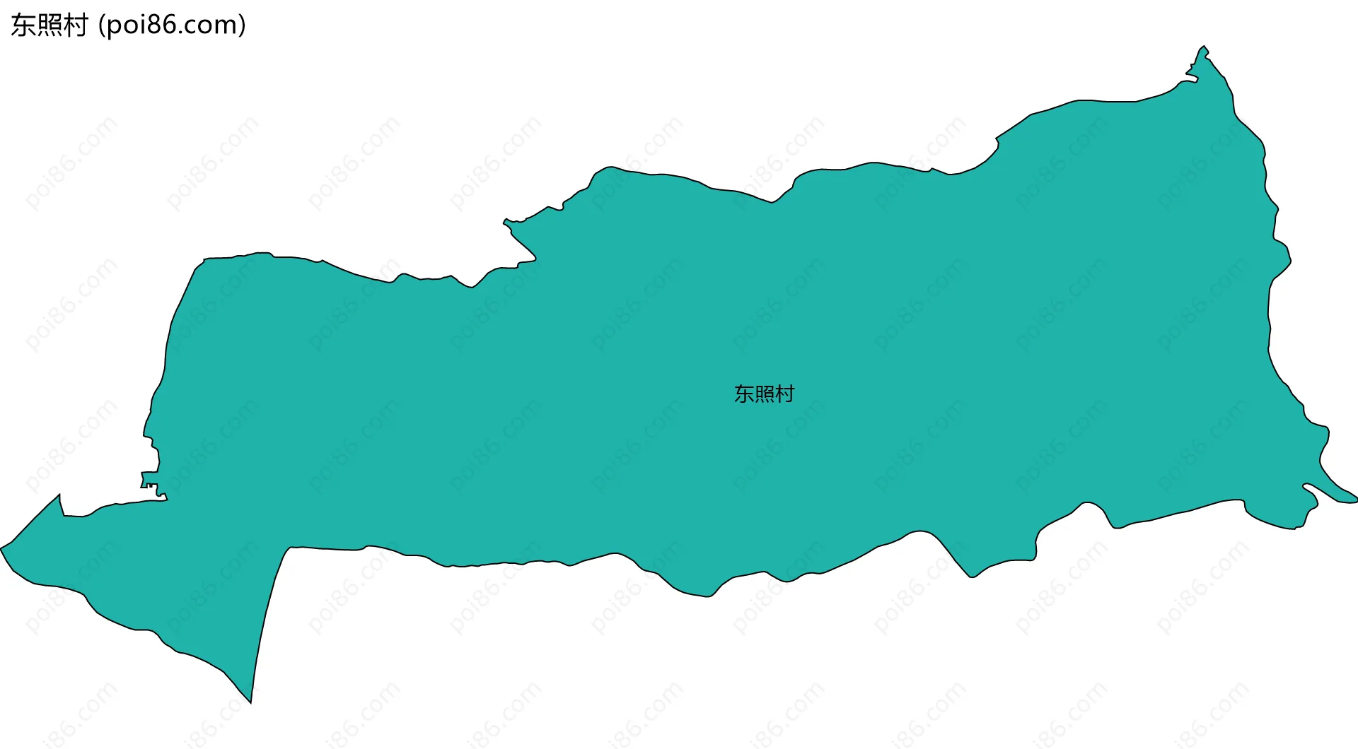 东照村边界地图