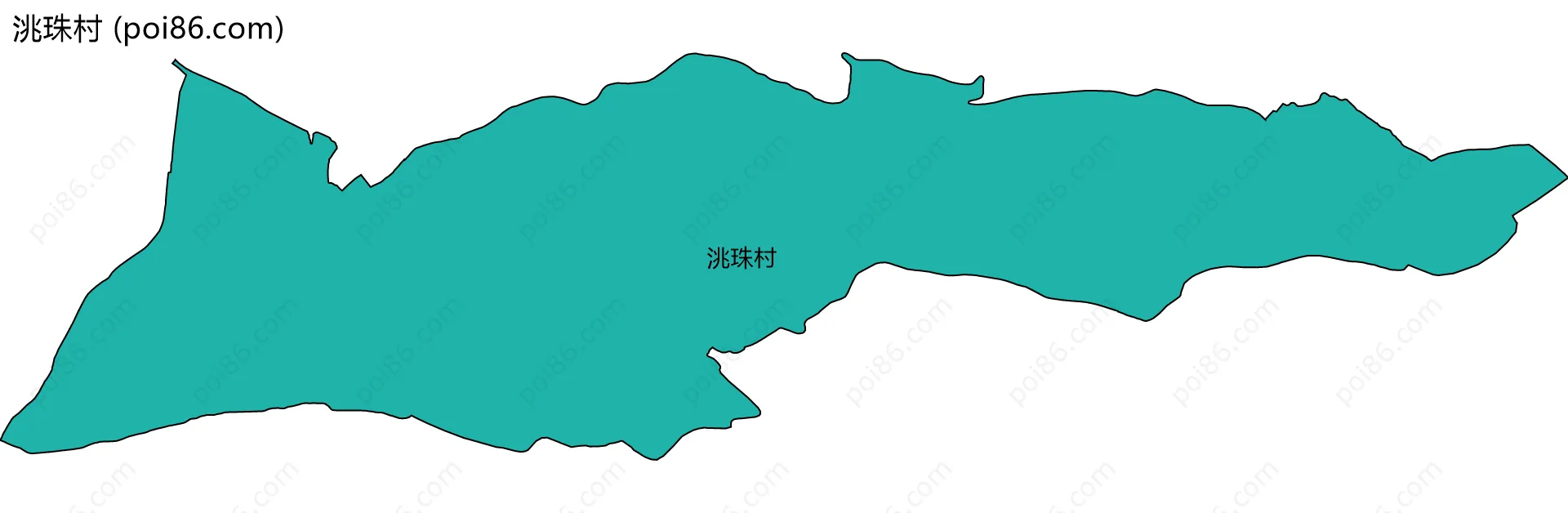 洮珠村边界地图