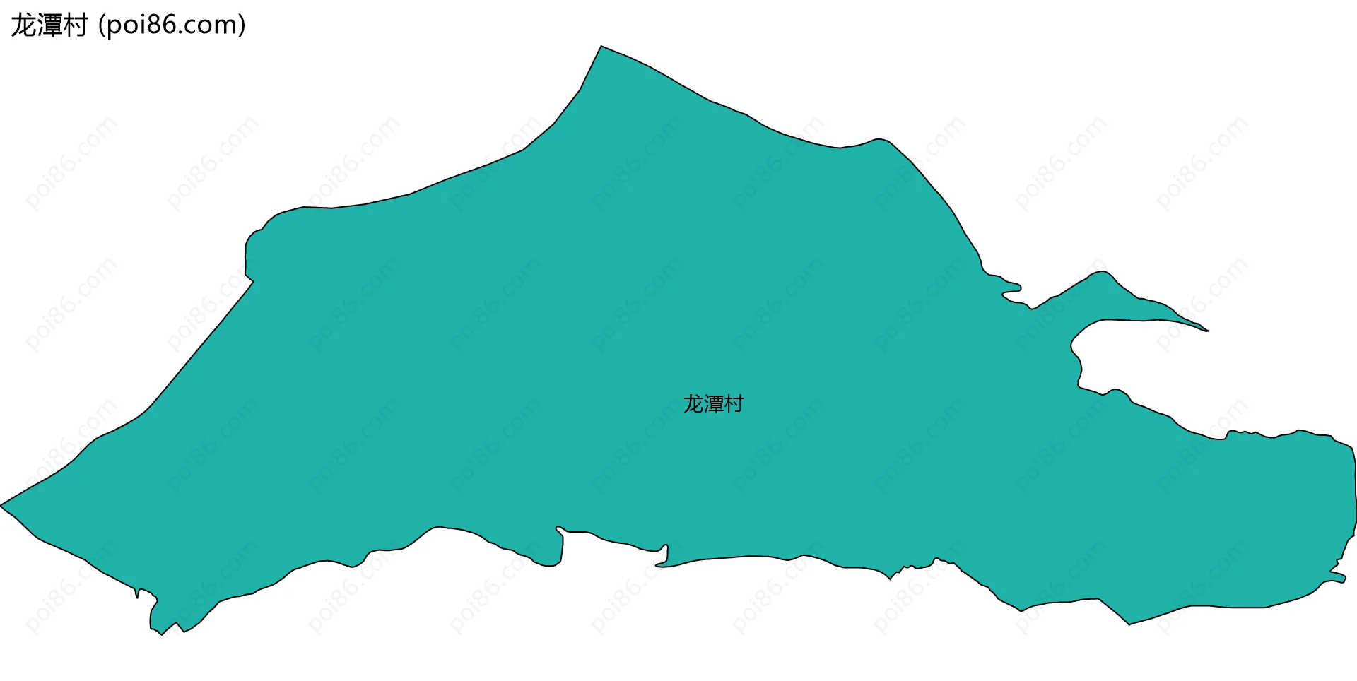 龙潭村边界地图