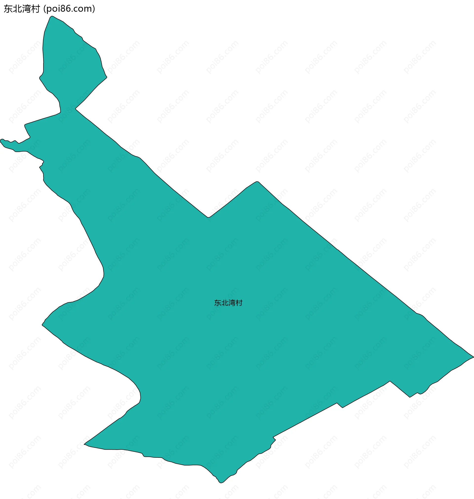 东北湾村边界地图