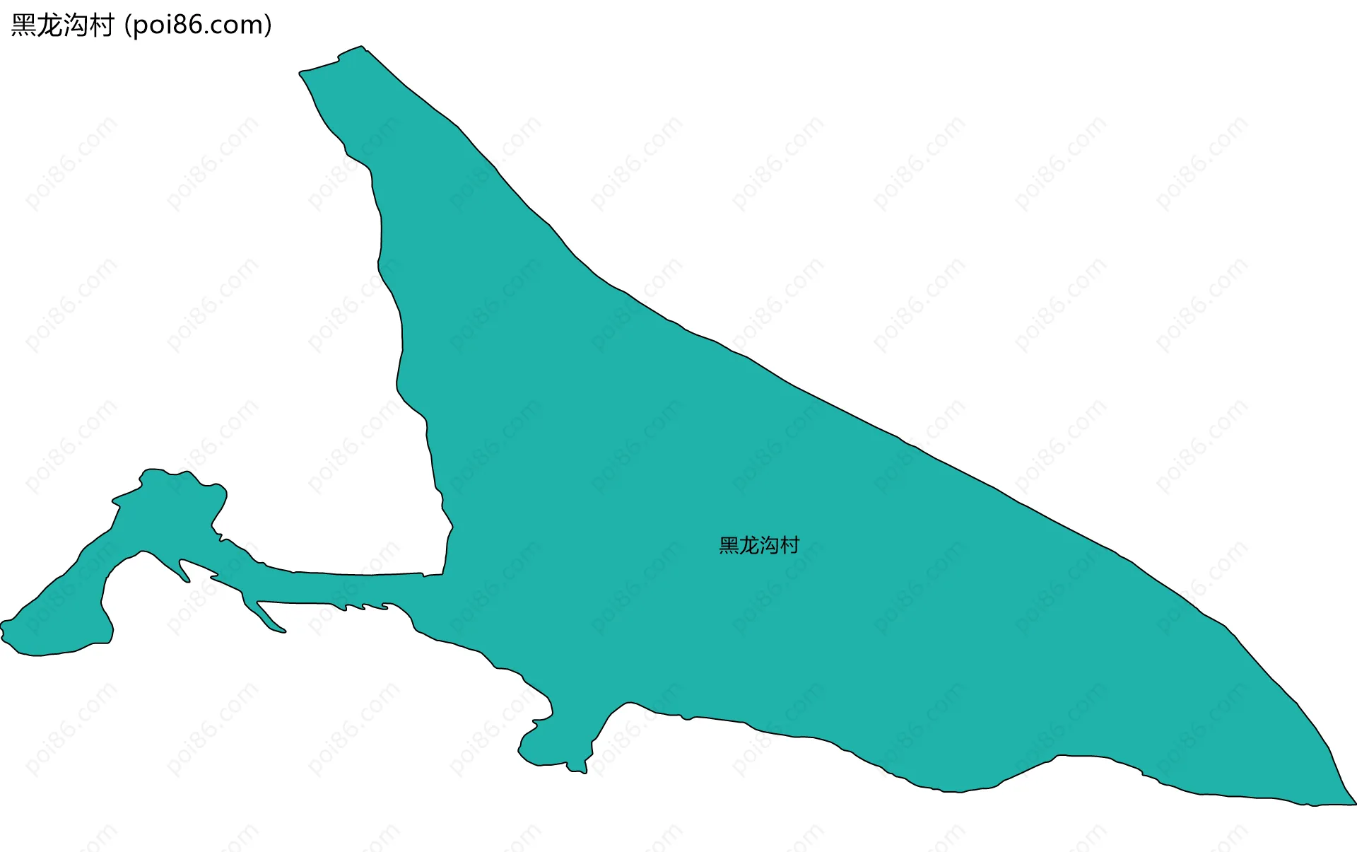 黑龙沟村边界地图
