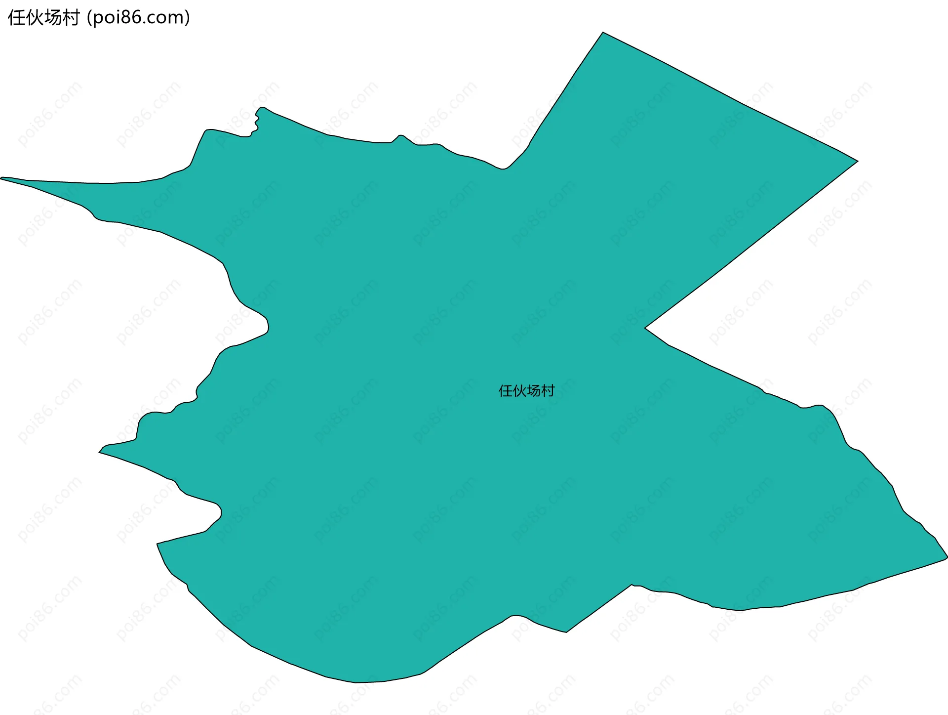 任伙场村边界地图