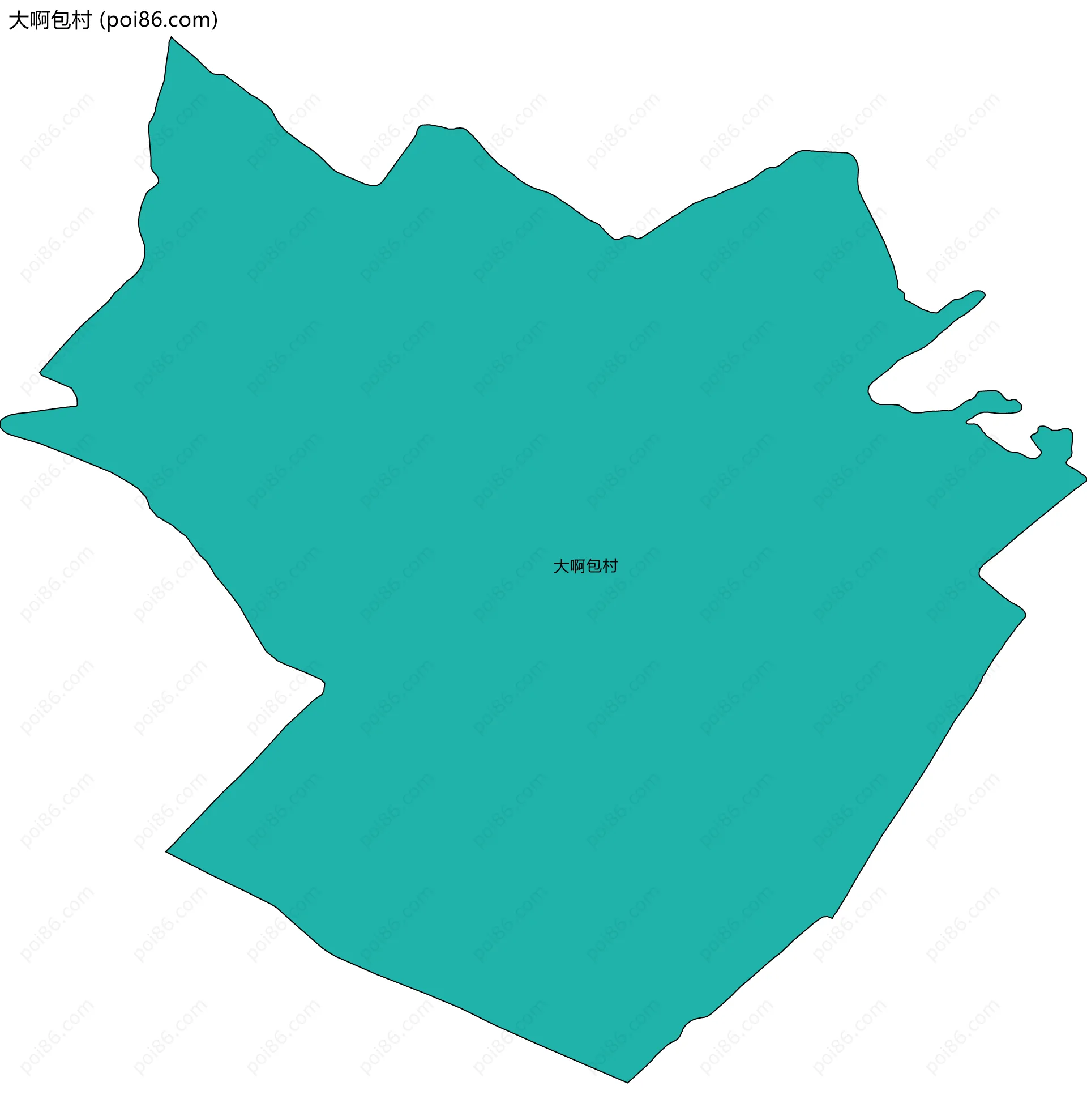 大啊包村边界地图