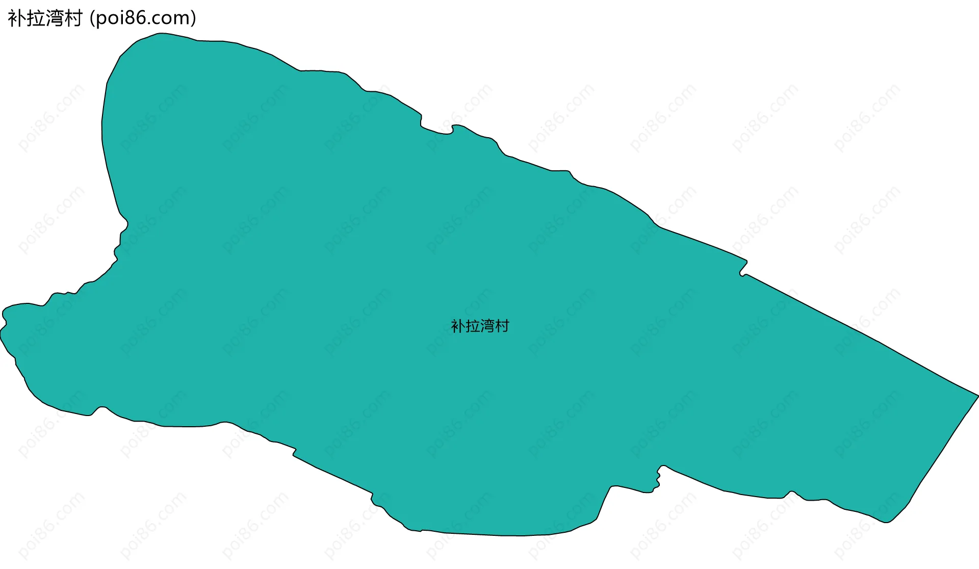 补拉湾村边界地图