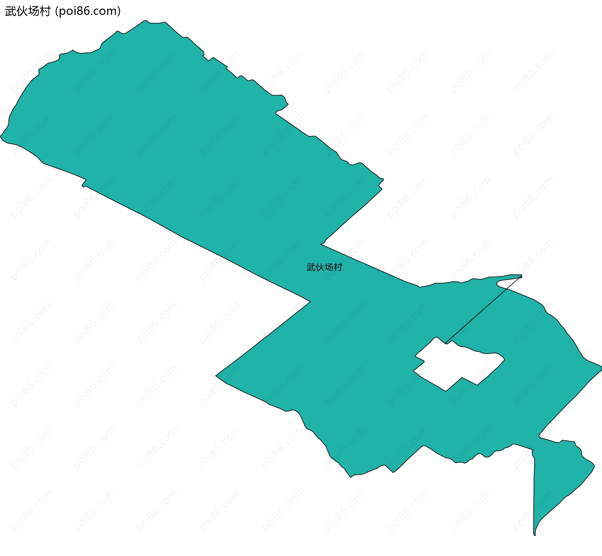 武伙场村边界地图