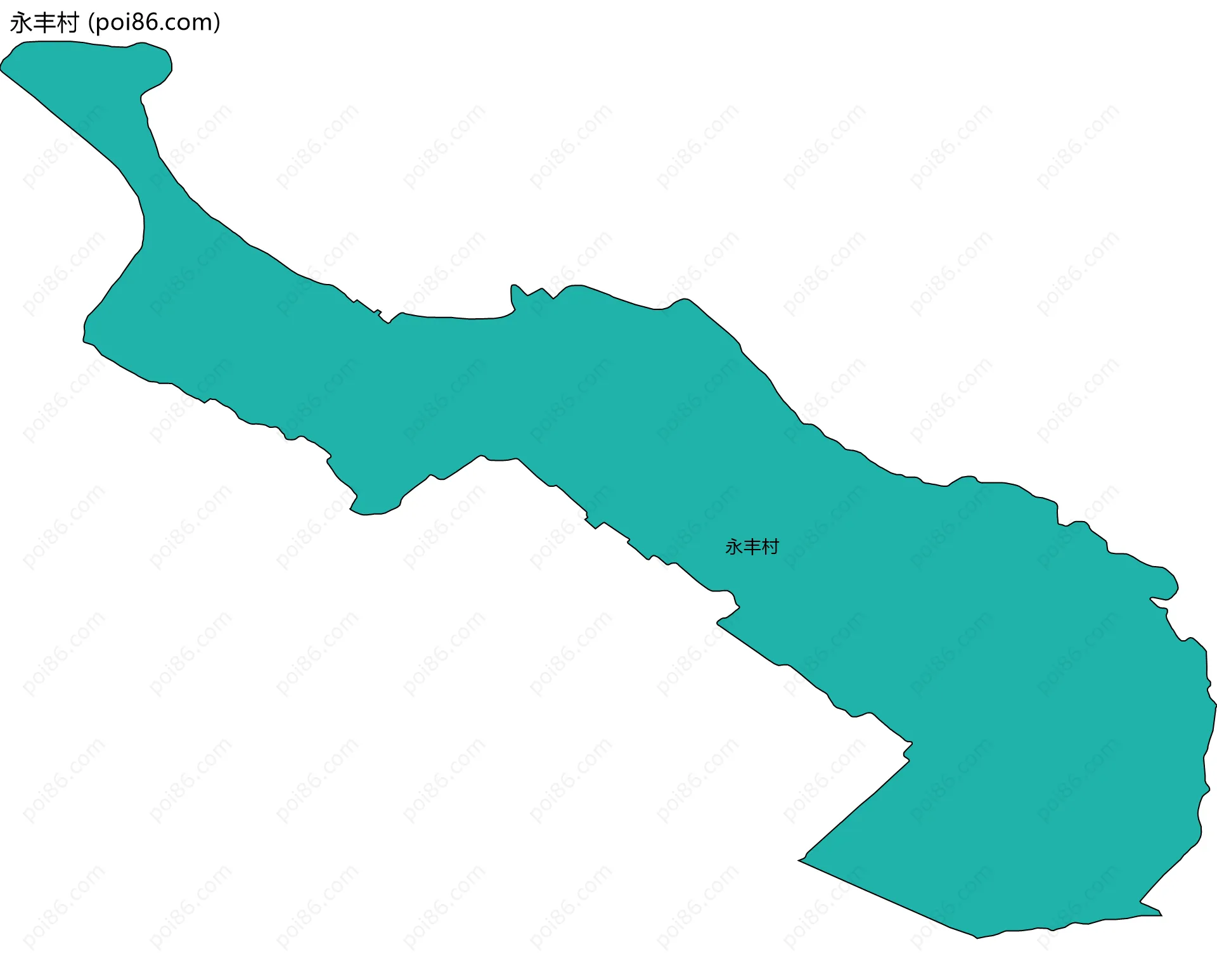 永丰村边界地图