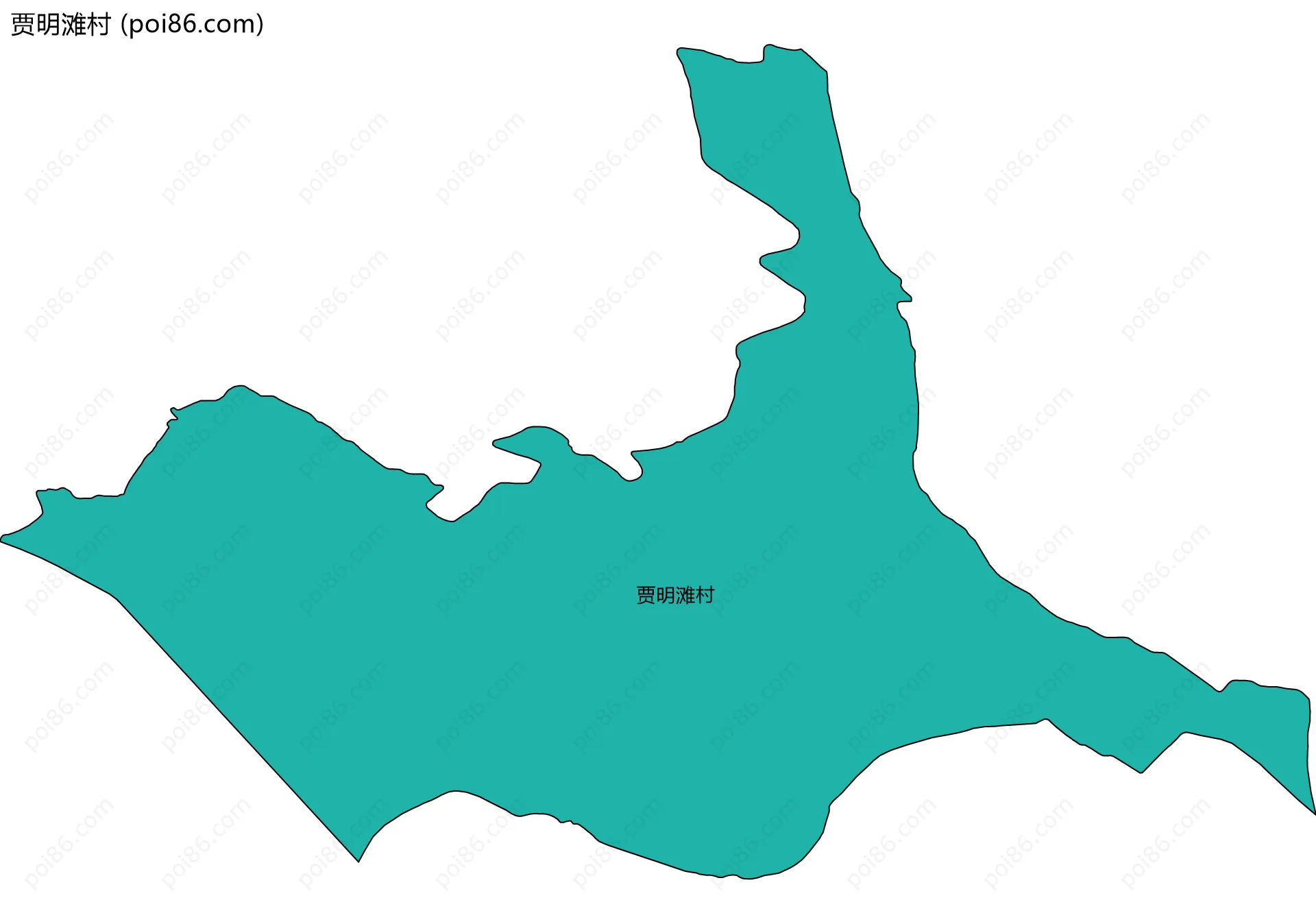 贾明滩村边界地图