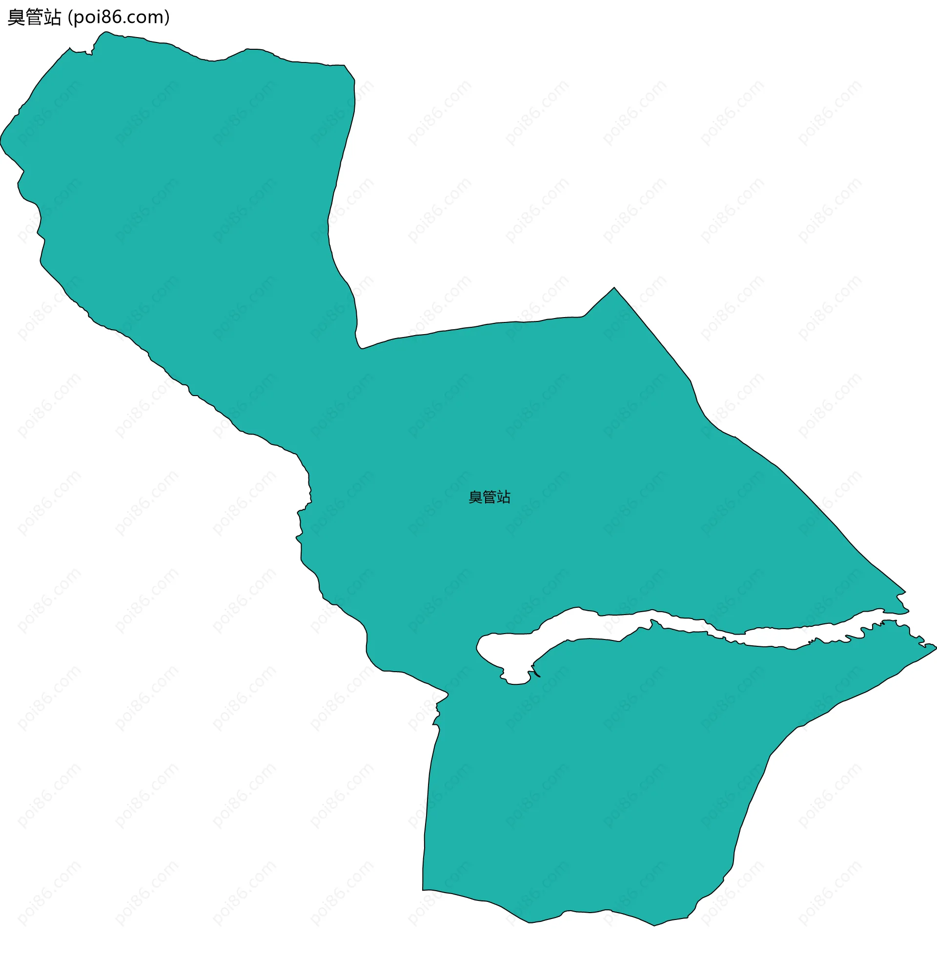 臭管站边界地图
