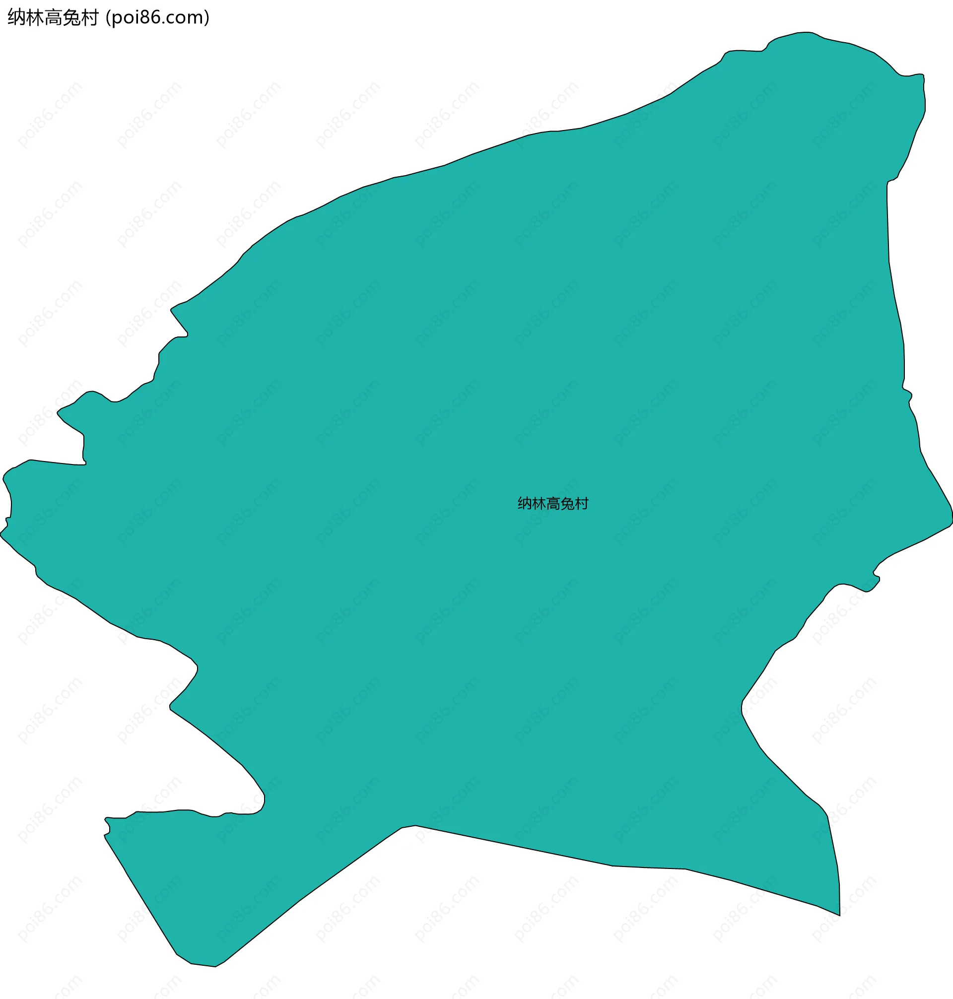 纳林高兔村边界地图